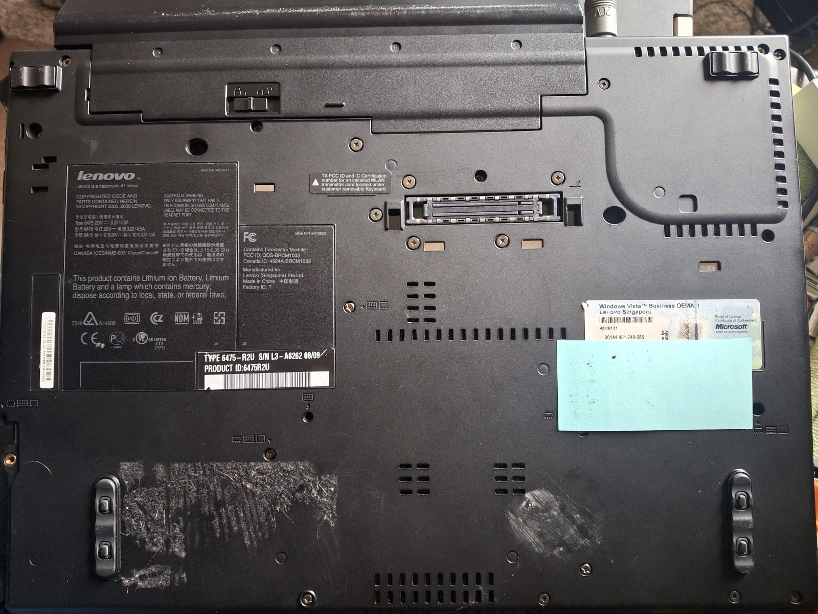ThinkPad T400 Laptop Intel Core Duo P9400 2.53GHz 4GB RAM 128GB SSD Win10Pro