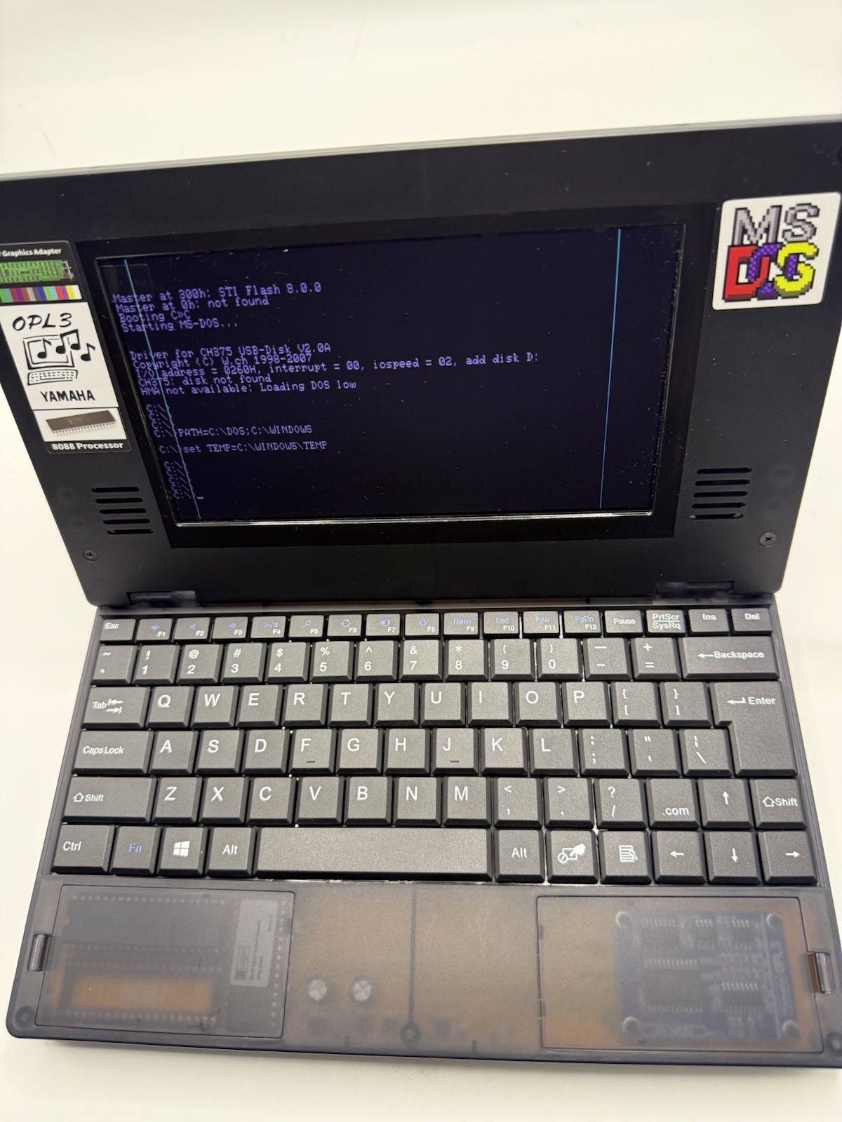 Book 8088 Retro DOS Laptop Computer – Boots to MS-DOS – Read Description