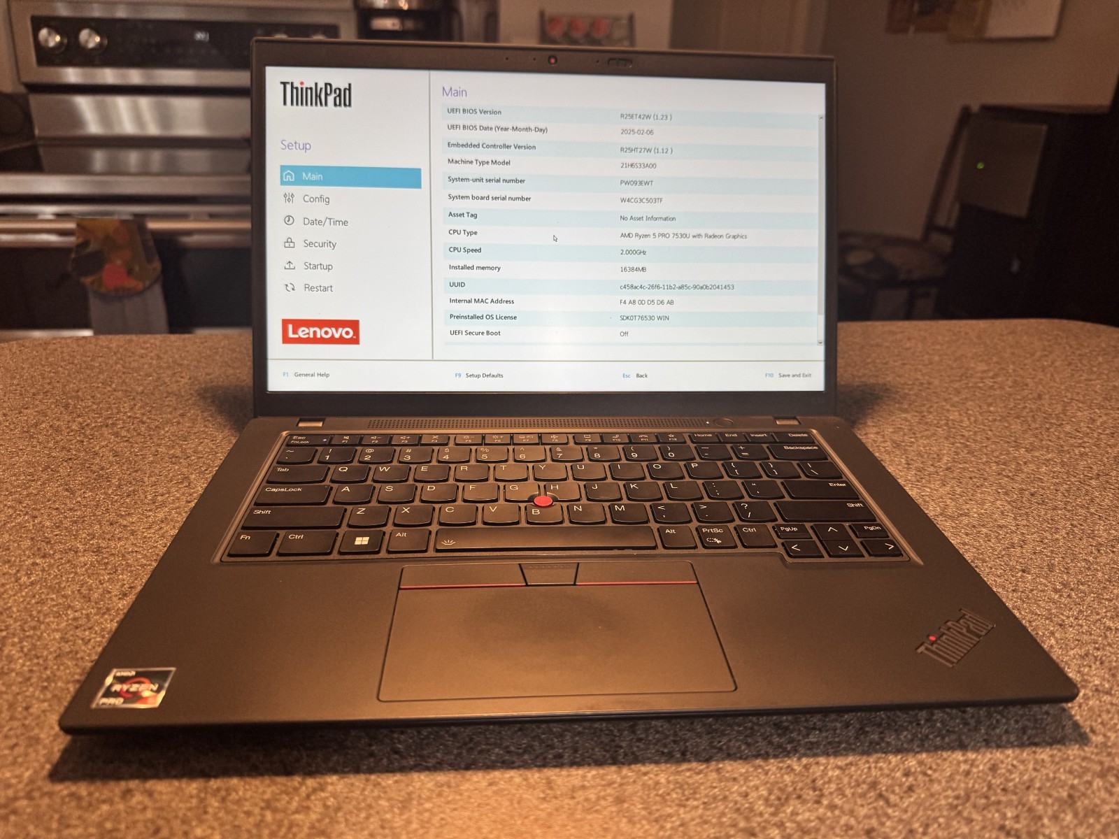 ThinkPad L14 G4 14″ Ryzen 5 Pro 7530U 2.0GHz 16GB 256GB NVMe SSD No OS/Charger