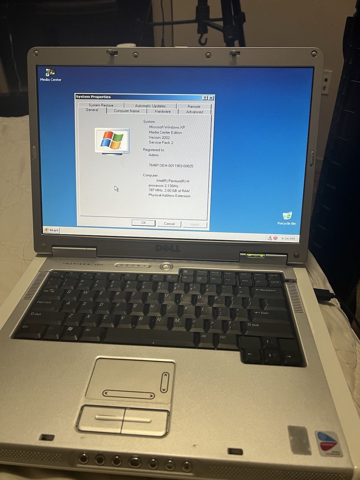 READ Dell Inspiron 6000 Laptop 15.4″ Intel, Windows XP, Notebook 150 GB HDDs