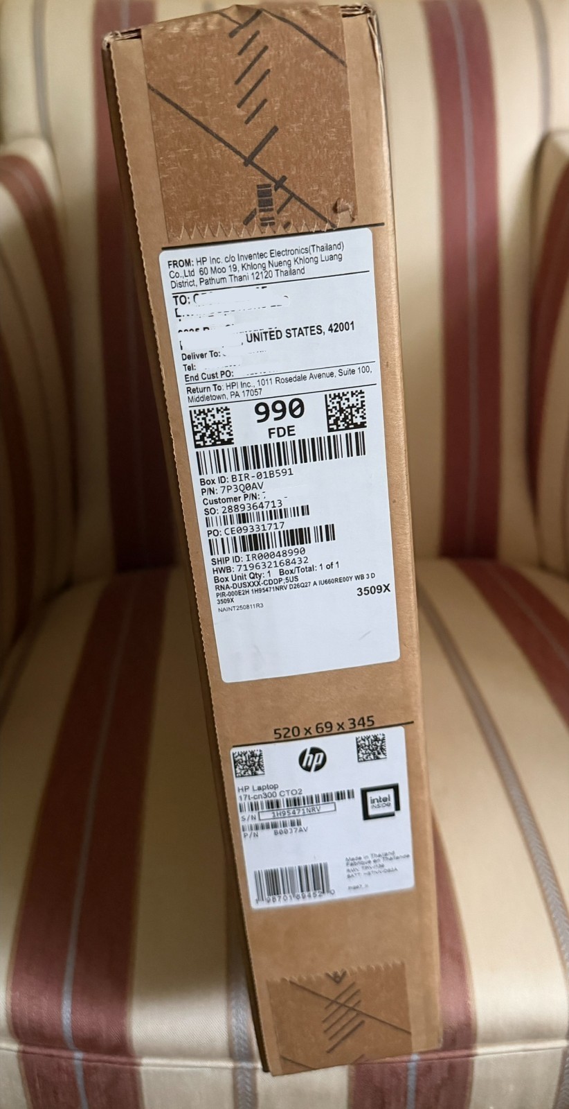 HP 17t-cn300 17.3″ Laptop i5-1334U 8GB 256GB Win11 Jet Black