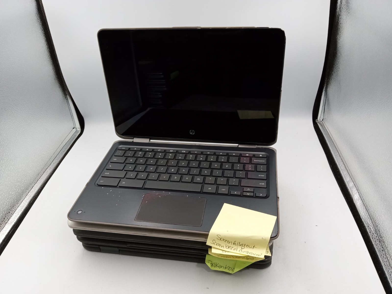 Lot of 5 – HP Chromebook x360 11.6″ Laptops – FOR PARTS – VARIOUS ISSUES -RR