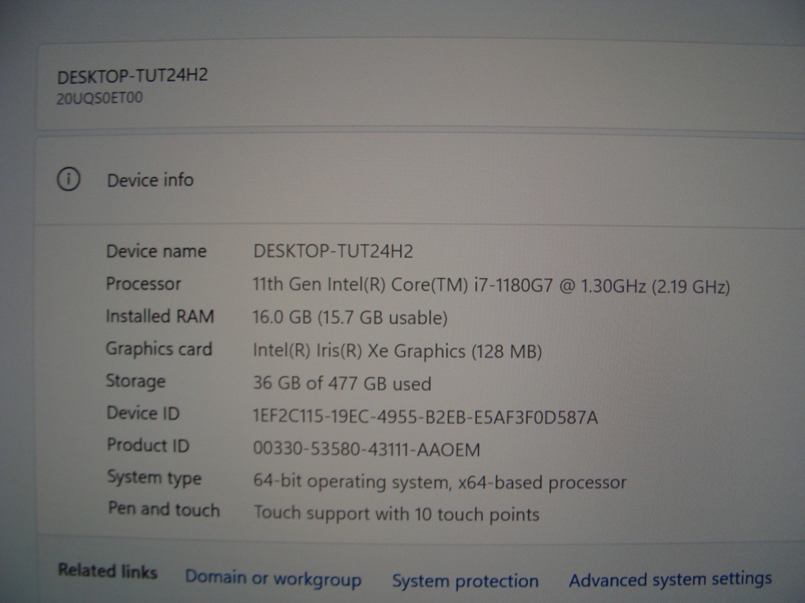Lenovo ThinkPad X1 Nano Gen 1 13″ 2K TOUCH i7-1180G7 1.3GHz 16GB 512GB W11P +PA