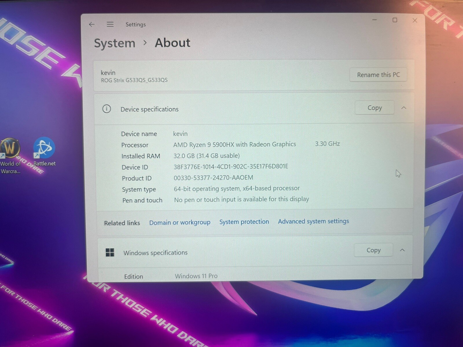 ASUS ROG Strix Scar 17 (2021) Gaming Laptop, AMD Ryzen 9 5900H, GeForce RTX 3080