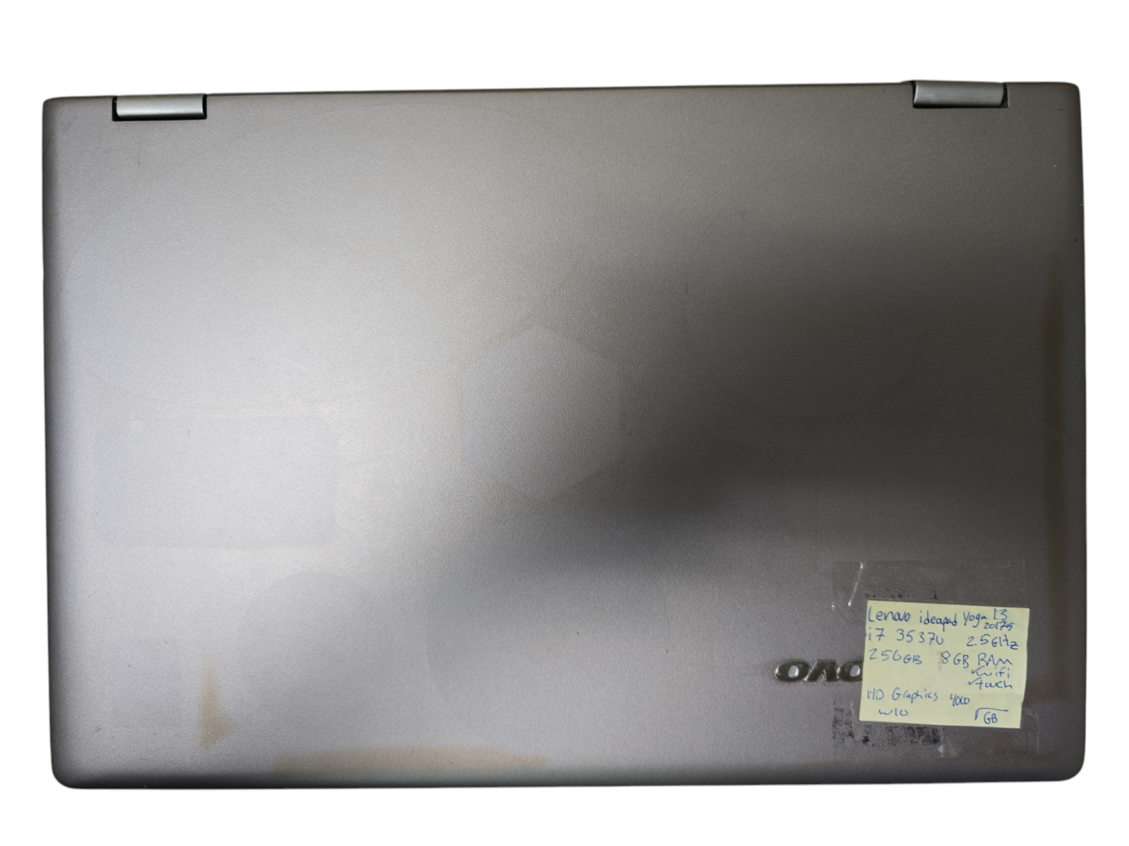 Lenovo Ideapad Yoga 13 i7-3537U@2.5GHz 256GB SSD 8GB Ram Touch WiFi Win 10