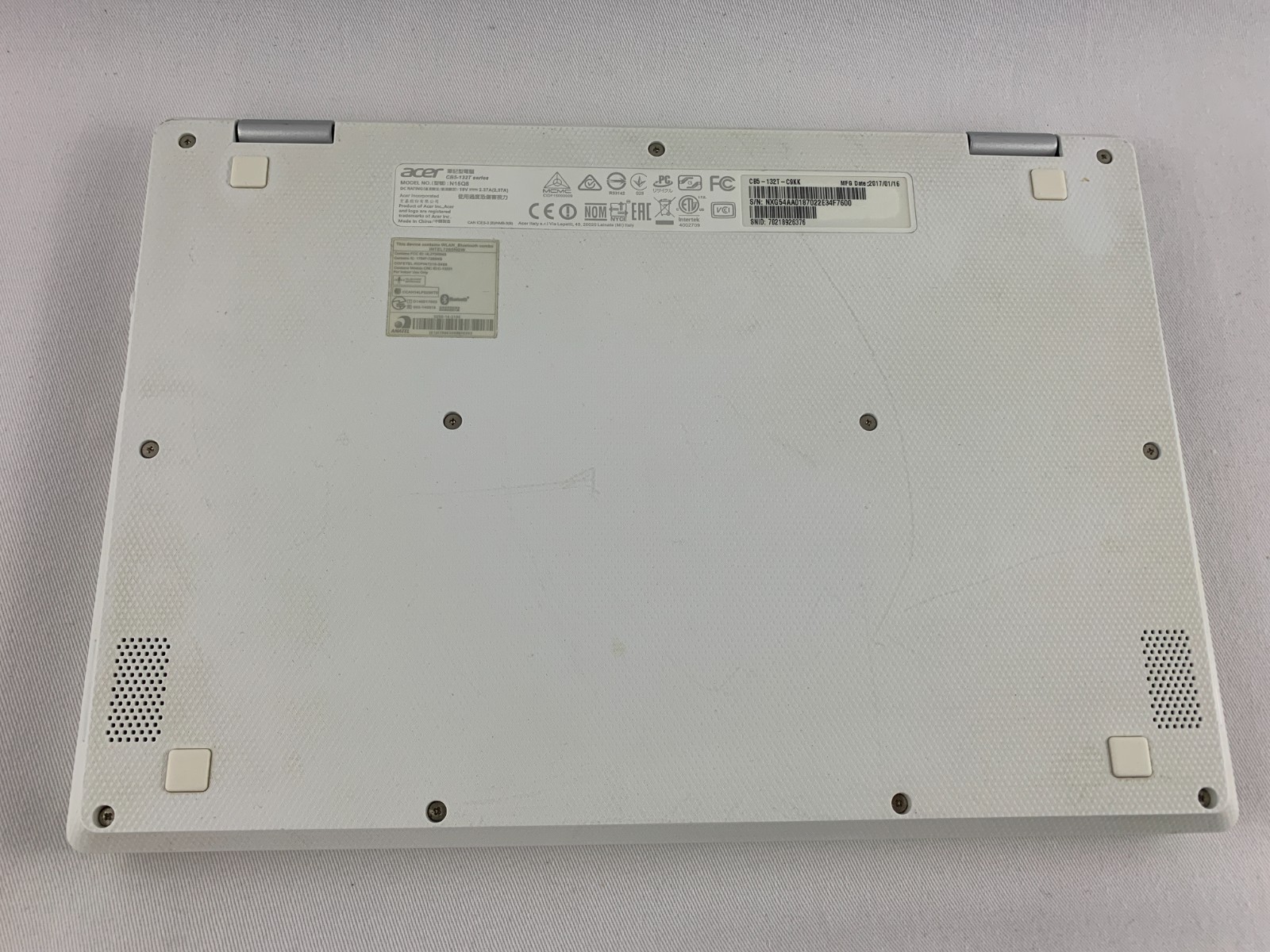 Acer CB5-132T Chromebook, Intel Celeron N3160 1.6GHz, 4GB RAM, 77% Battery