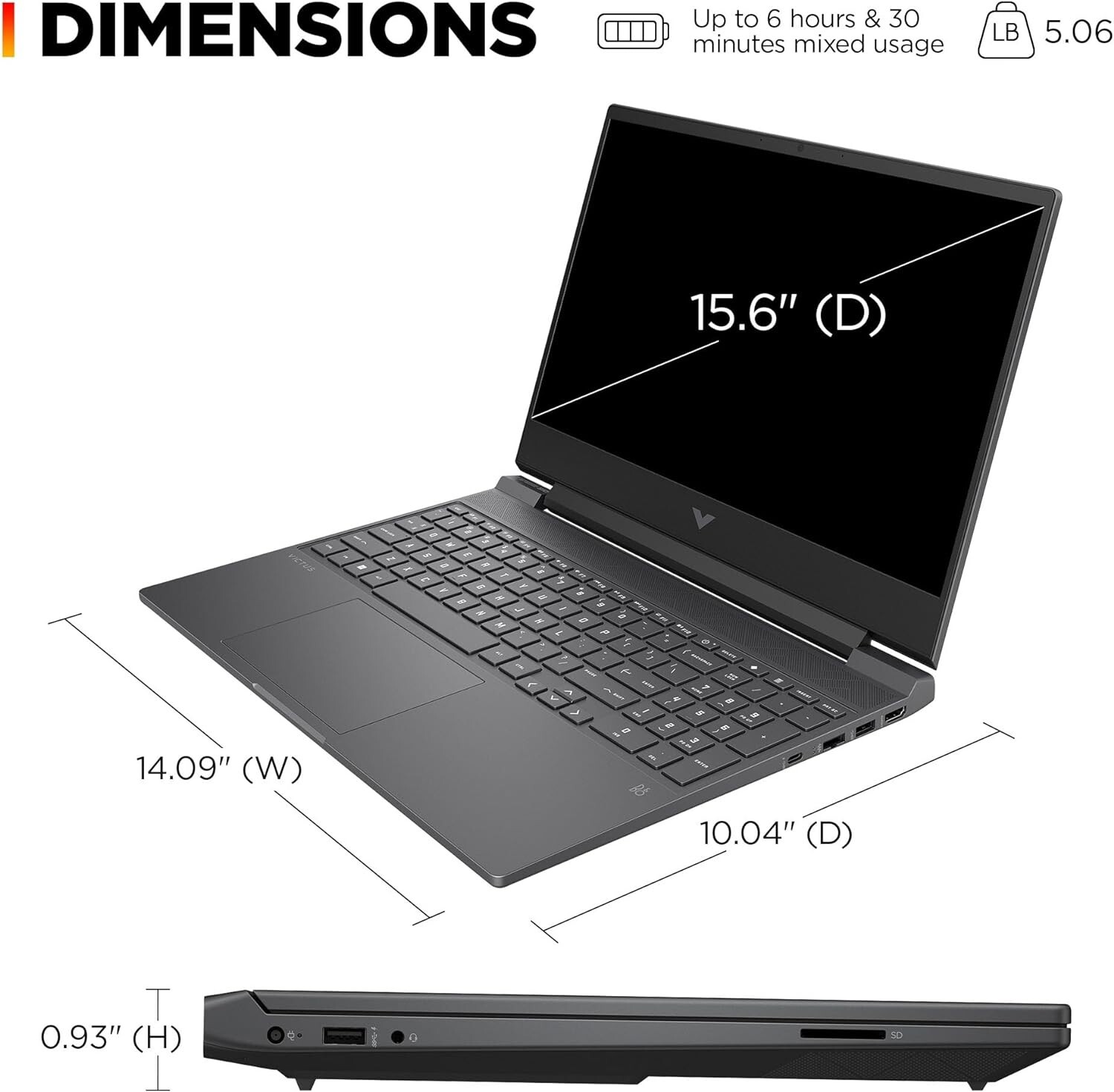 NEW HP Victus Laptop FHD 144Hz i5 RTX 4050 Laptop Notebook 15-fa1300nr