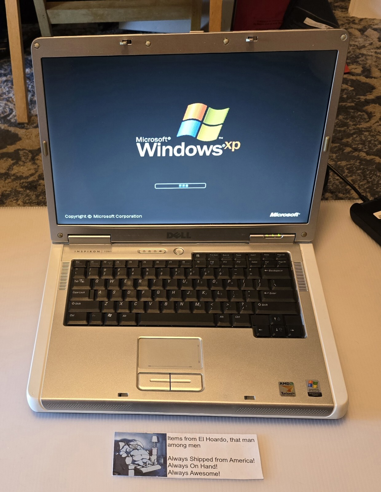 Dell Inspiron 1501 15.4″ AMD Turion 64 2.0GHz 2GB RAM 240GB HDD Radeon XP Read