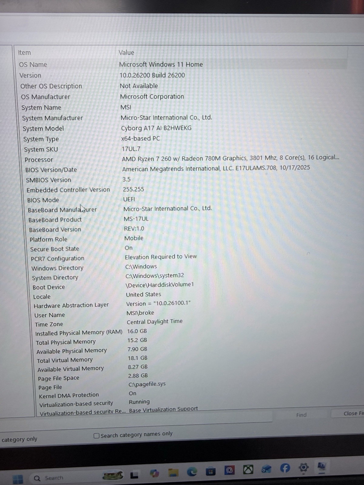 MSI Cyborg A17 AI B2HWEKG-021US 17.3″ Ryzen 7 RTX 5050 16GB 1TB