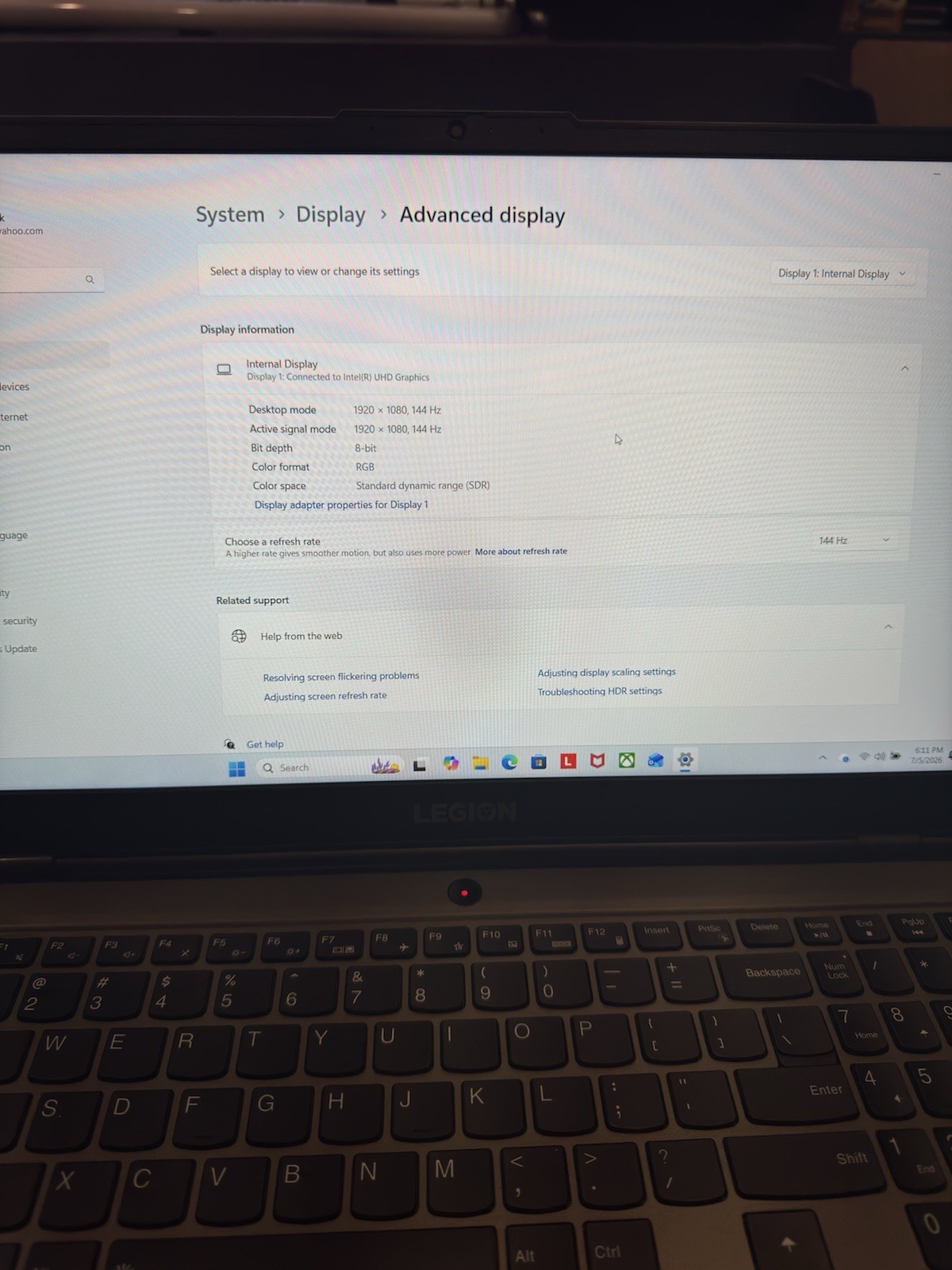 Lenovo Legion 5 15IMH05H i7-10750H 16GB 512GB SSD 1TB HDD 15.6in FHD Win11