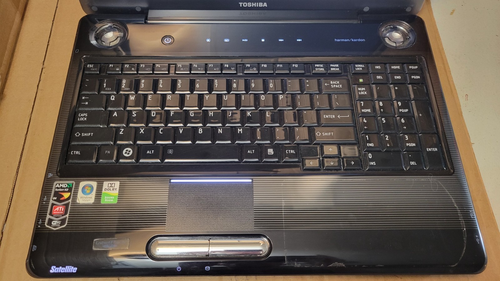 Toshiba Satellite P305D-S8828 Laptop | AMD Turion X2 RM-70 | 3GB Ram | Win 10