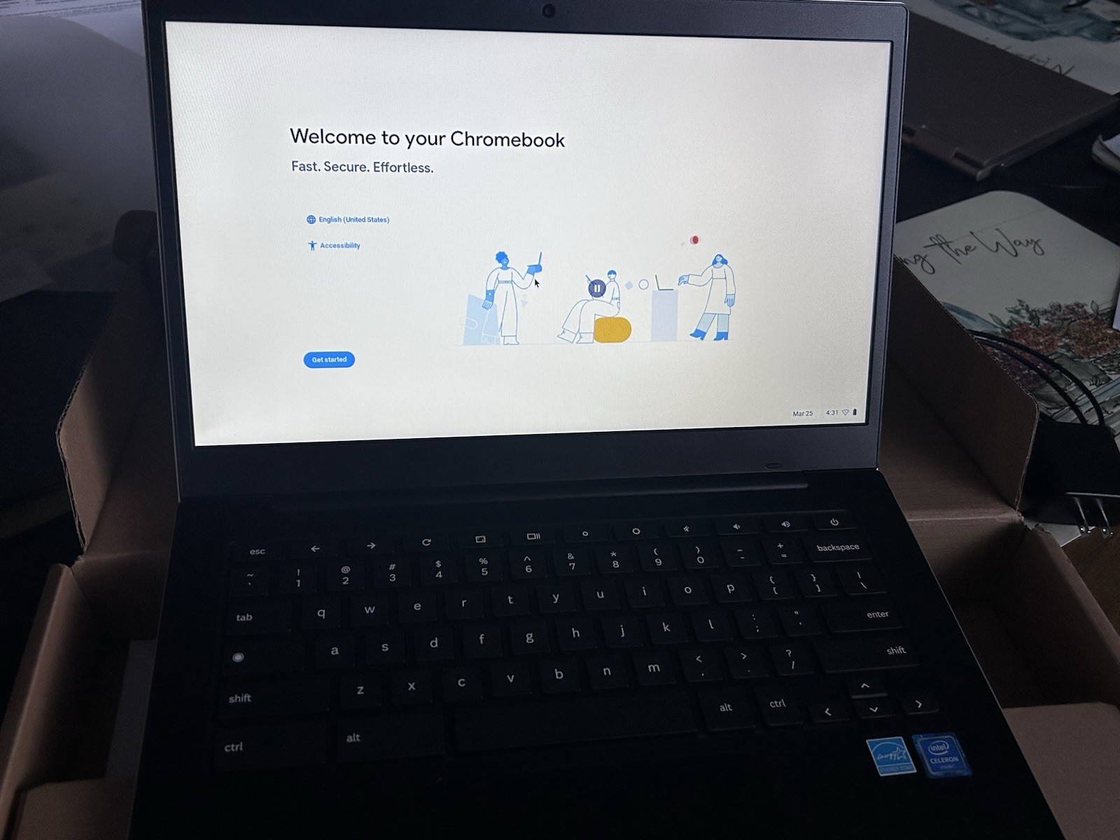 Samsung Galaxy Chromebook Go XE340XDA-KA2US 14″ Celeron 4GB 64GB Chrome OS Silv…