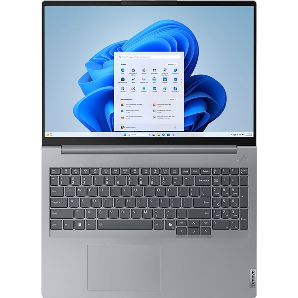 Lenovo 16″ ThinkBook 16 G7 ARP Laptop in Arctic Grey – 21MW0037US