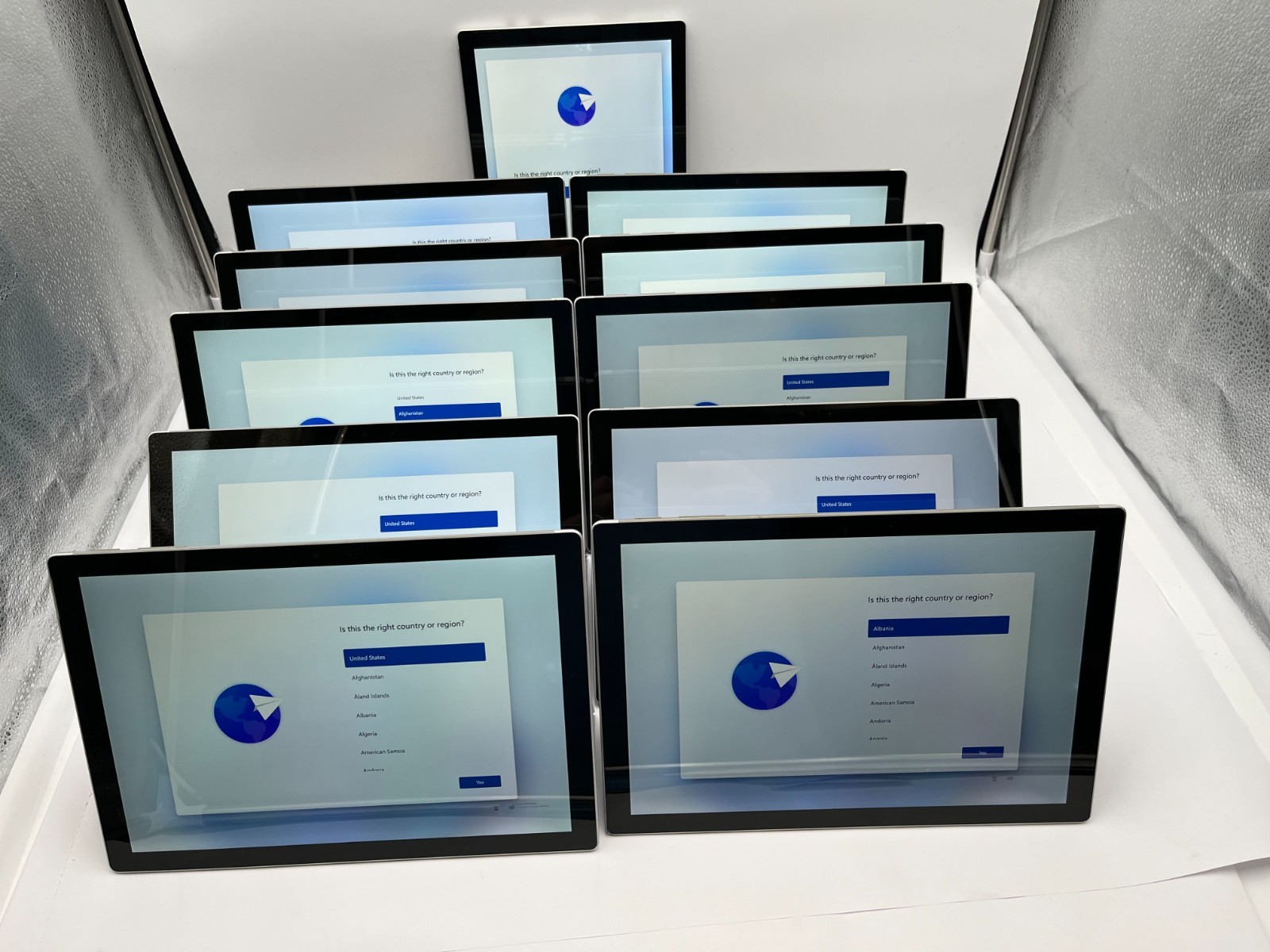 Microsoft Surface Pro 5 1796 Intel Core i5-7300U @ 2.60GHz 8GB 256GB LOT OF 11