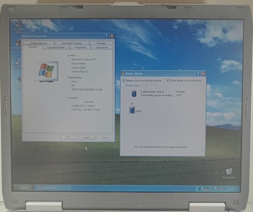 Compaq Presario 2590US 15″ Intel Pentium 4 2.3GHZ 768MB RAM 60GB HDD WinXP ATI
