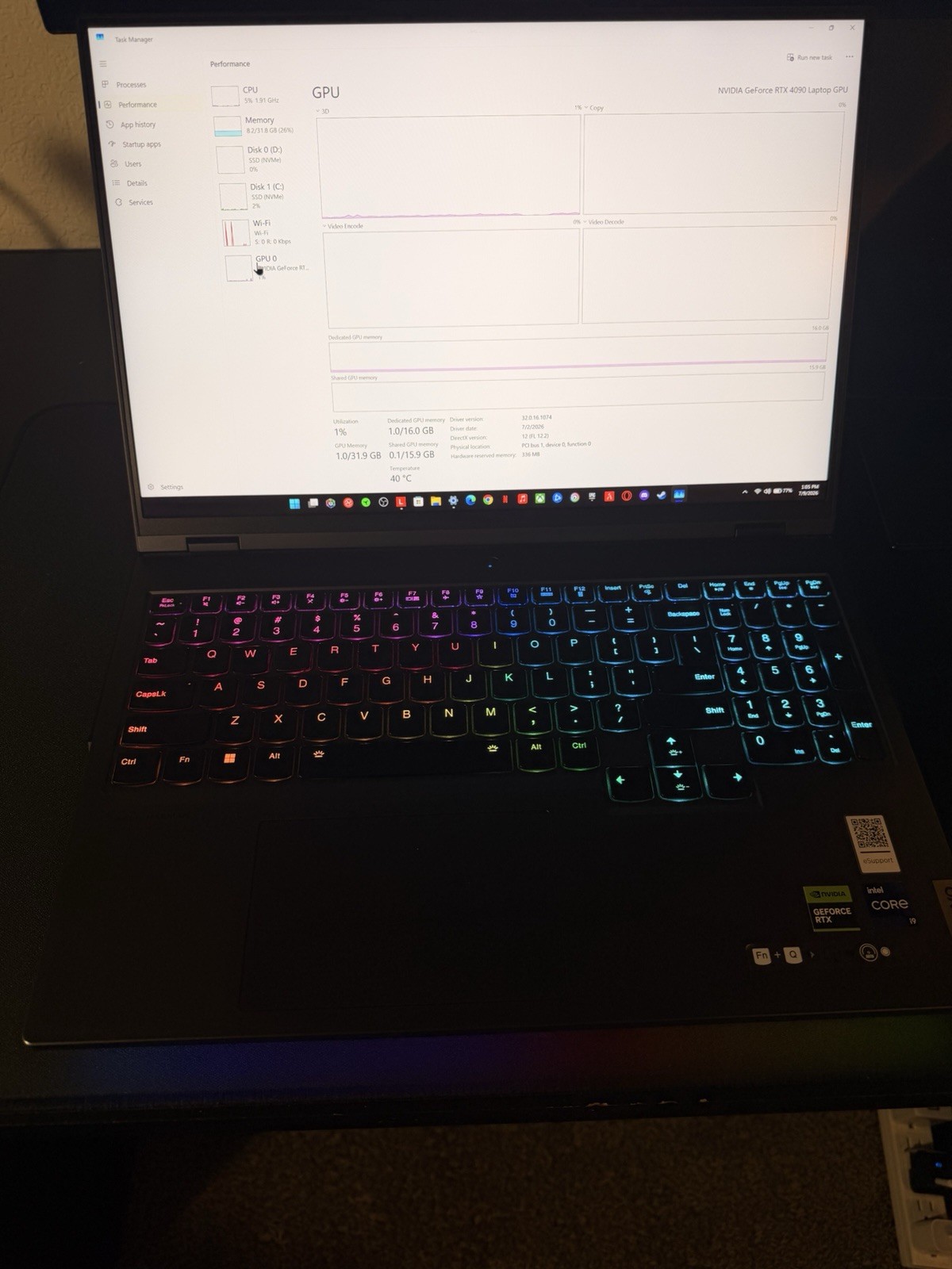 Lenovo Legion Pro 7i RTX 4090Gaming Laptop | i9-13900HX | 32GB RAM | 4TB SSD |
