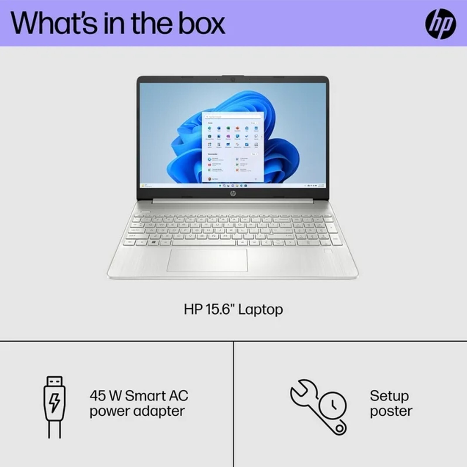 HP 15.6″ FHD Laptop Intel i3-1215U (beat i7-1195G7) 20GB RAM 1TB SSD Silver