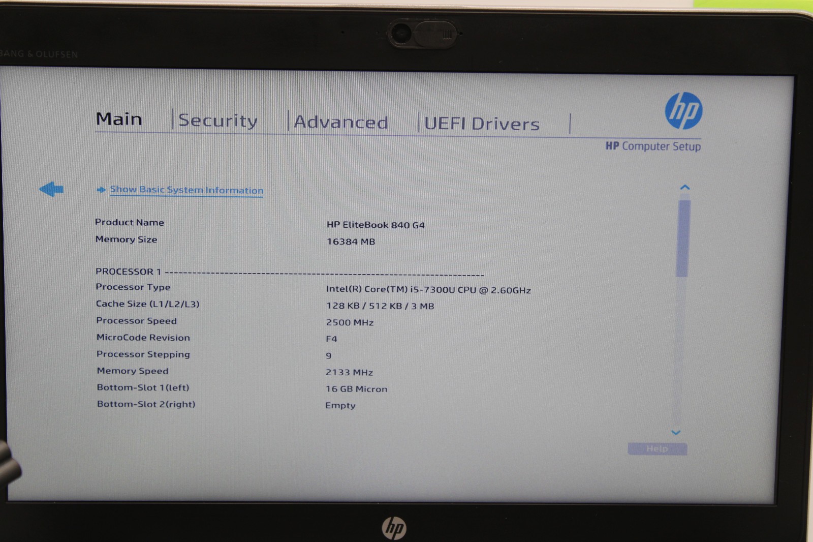 HP Elitebook 840 G4 i5-7300U @ 2.6 GHz 16GB RAM 256GB SSD No OS