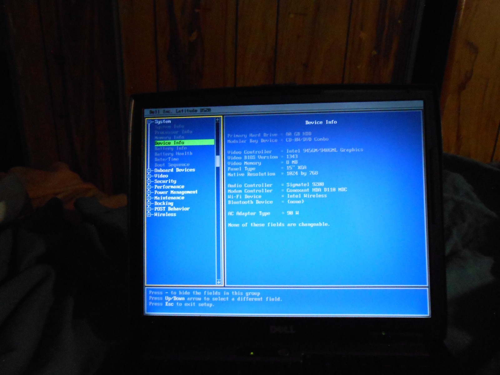 Dell Latitude D520 Windows XP Professional