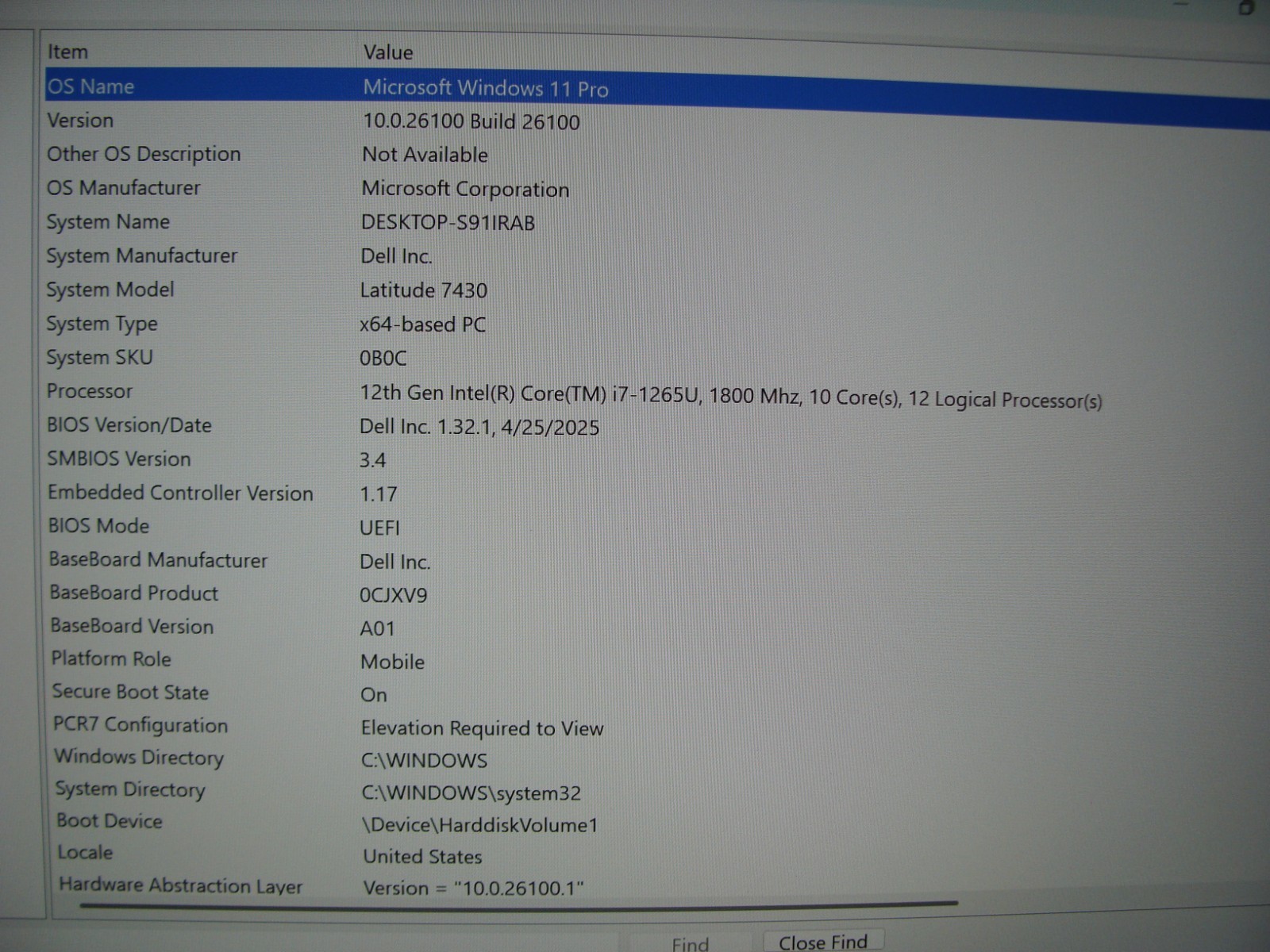 Dell Latitude 7430 14″ FHD TOUCH i7-1265U 1.8GHz 16GB RAM 512GB SSD Warranty2026