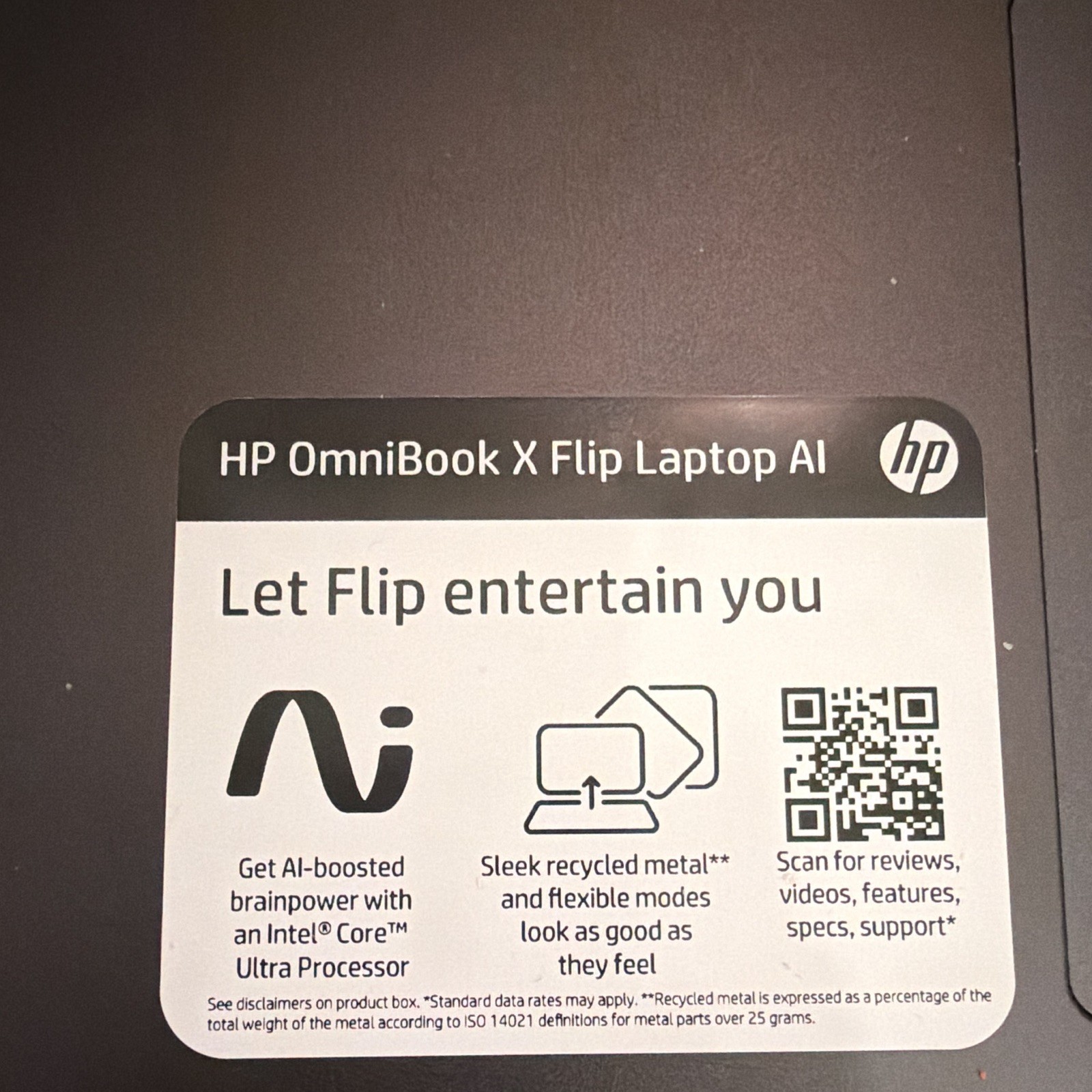 HP OmniBook X Flip 16″ Touch 2-in-1 Pen Core Ultra 7 16GB 1TB SSD W11