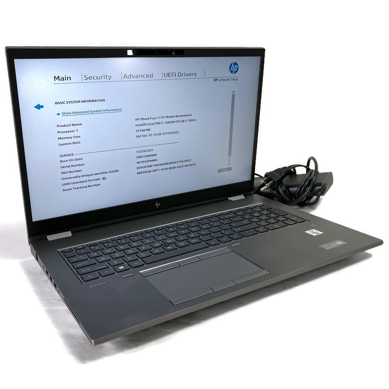 HP ZBook Fury 17 G7 17.3″ i7-10850H 2.7GHz 32GB 512GB NVMe SSD RTX 4000 – Win 11
