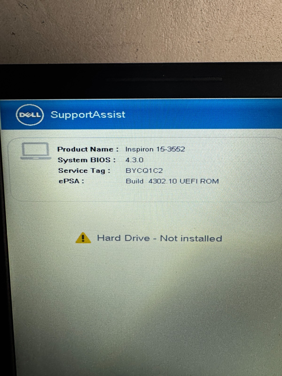 Dell Inspiron 15-3552 15.6″ Laptop for Parts/Repair #6085