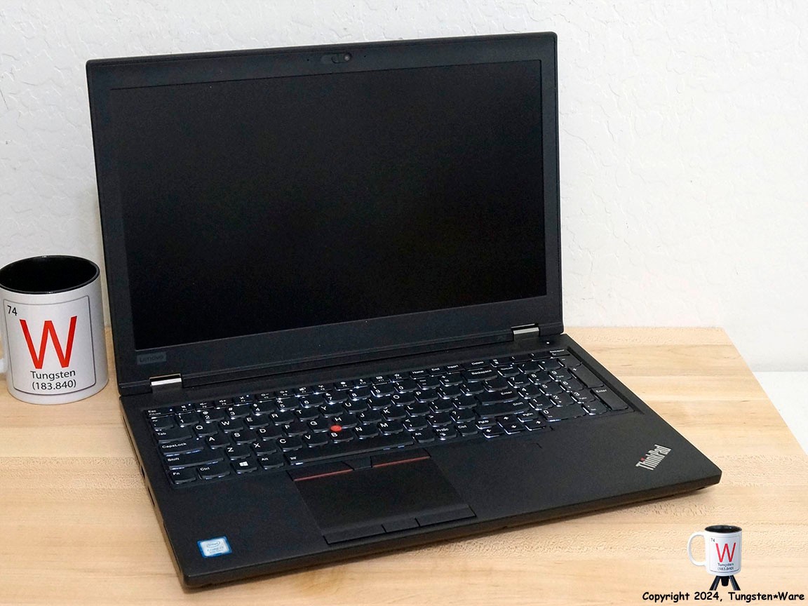 Lenovo ThinkPad P52 512GB M.2 SSD, i7-8th Gen, Quadro P1000 GPU, Battery Upgrade
