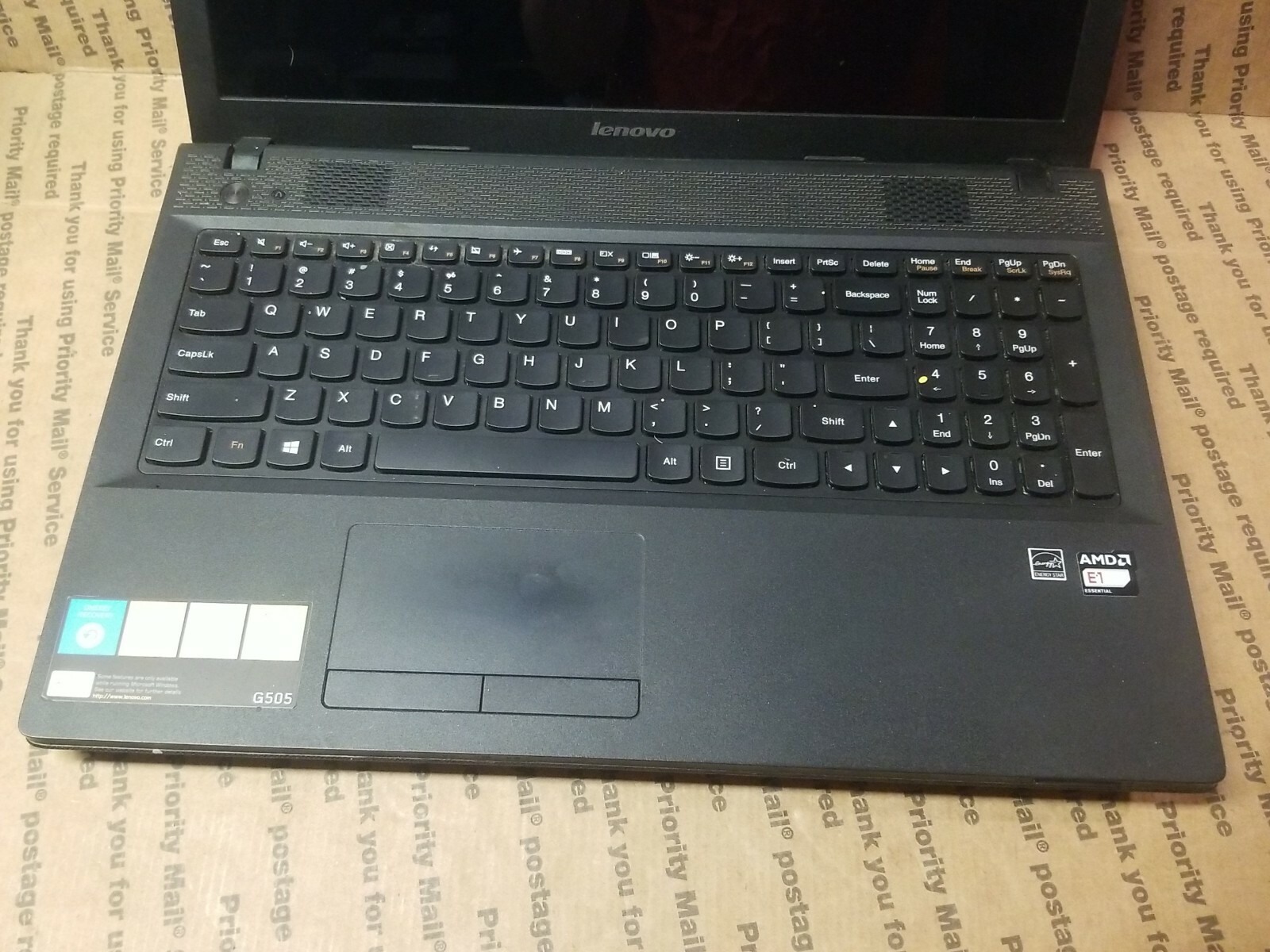 Lenovo G505-20240 AMD E1-2100 @ 1.0GHz, 4GB 500GB HDD WEBCAM UNTESTED NO RETURNS