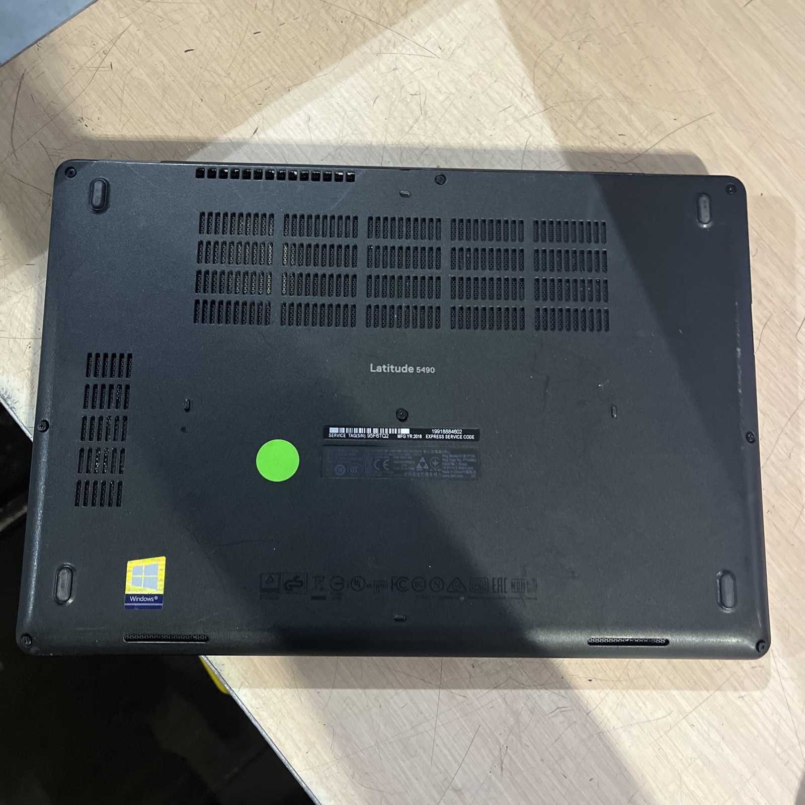 DELL LATITUDE 5490 INTEL CORE I5-8350U 1.70GHZ 8GB RAM NO HD