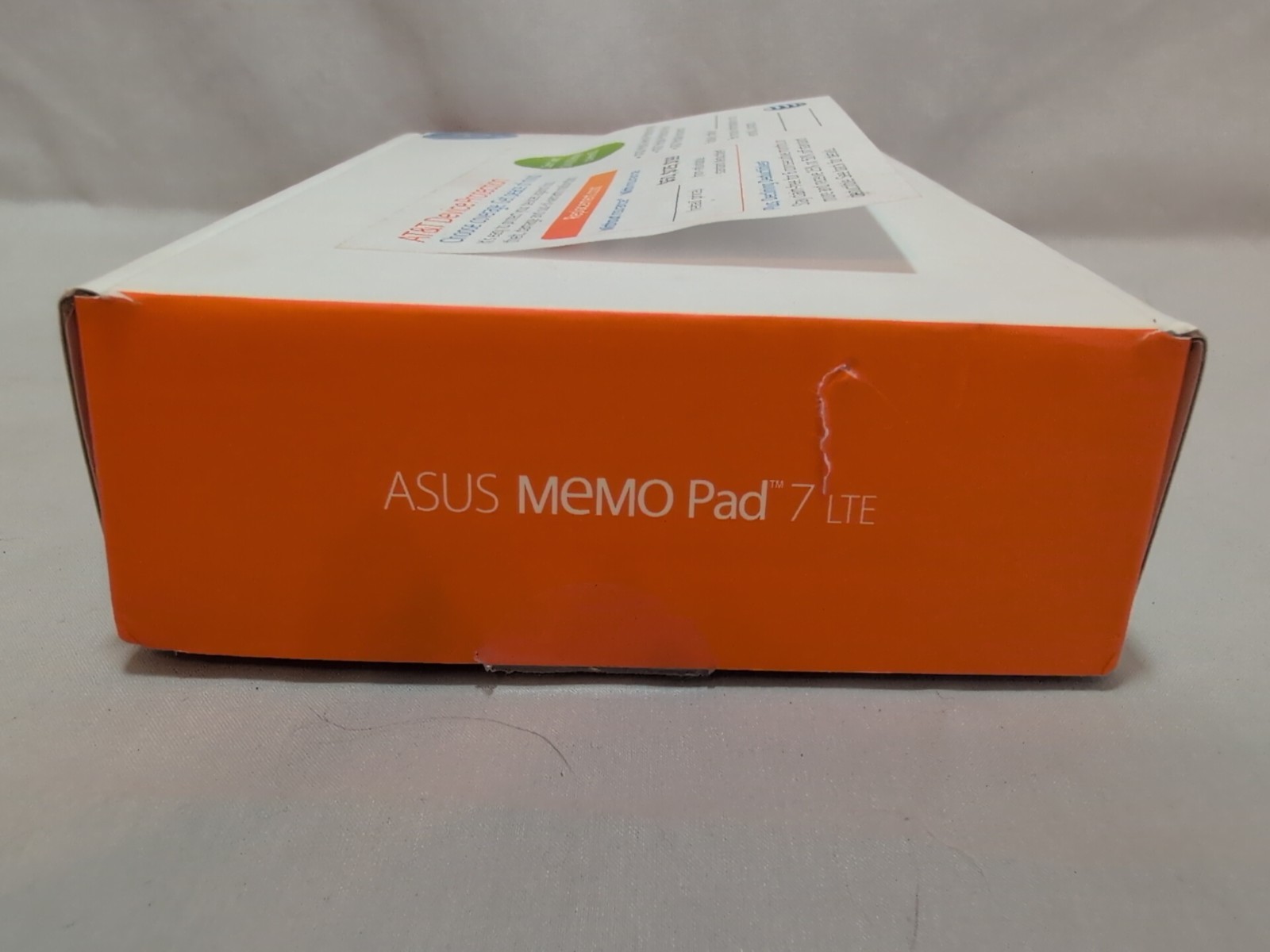 Asus Memo Pad 7 LTE W/ Power Adapter, USB Cable, & Device Quick Start NEW SEALED