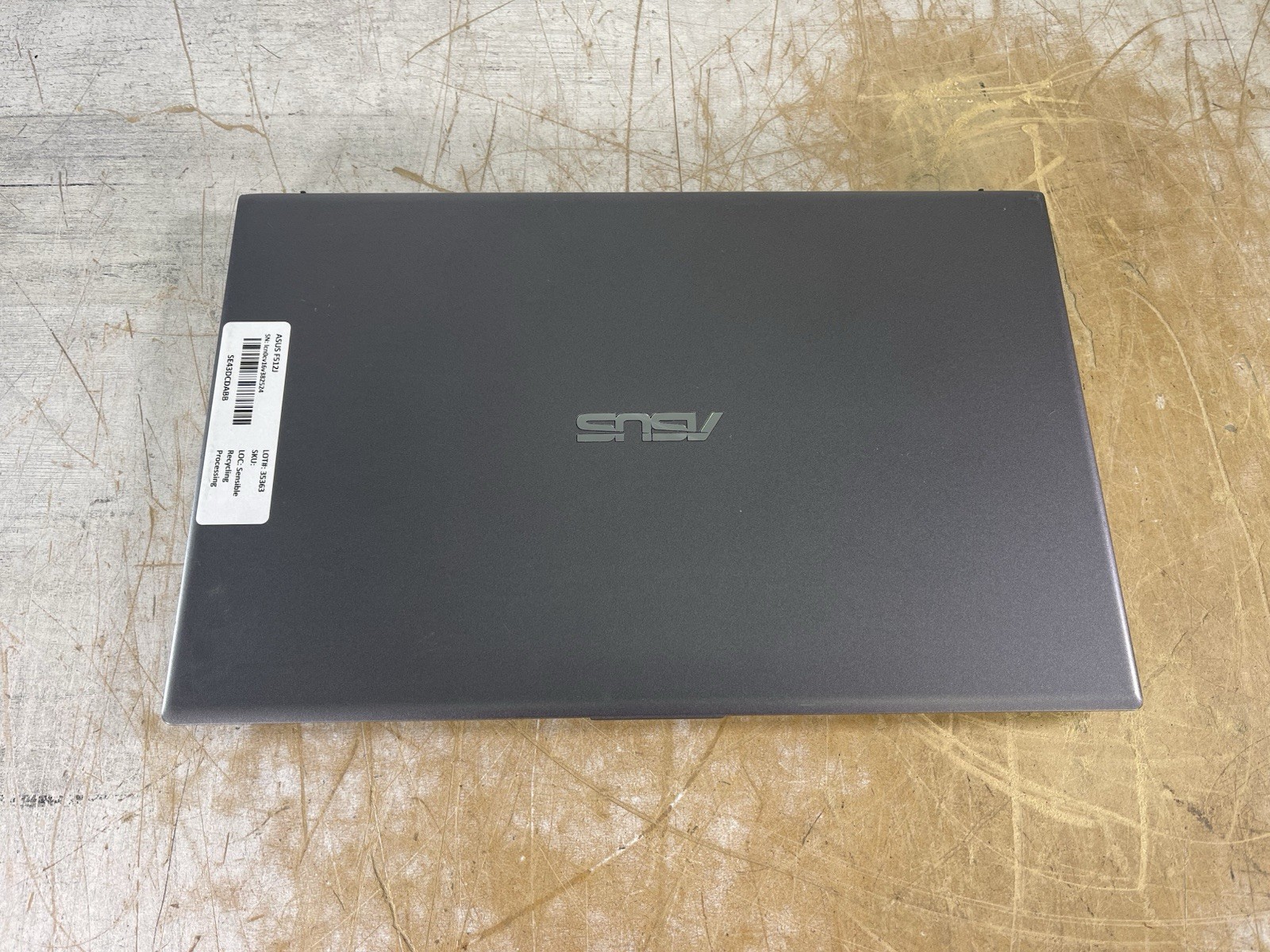 ASUS VIVOBOOK F512J i3-1005G1 @ 1.20 GHz, 8GB RAM, NO HDD/OS – (FOR PARTS)