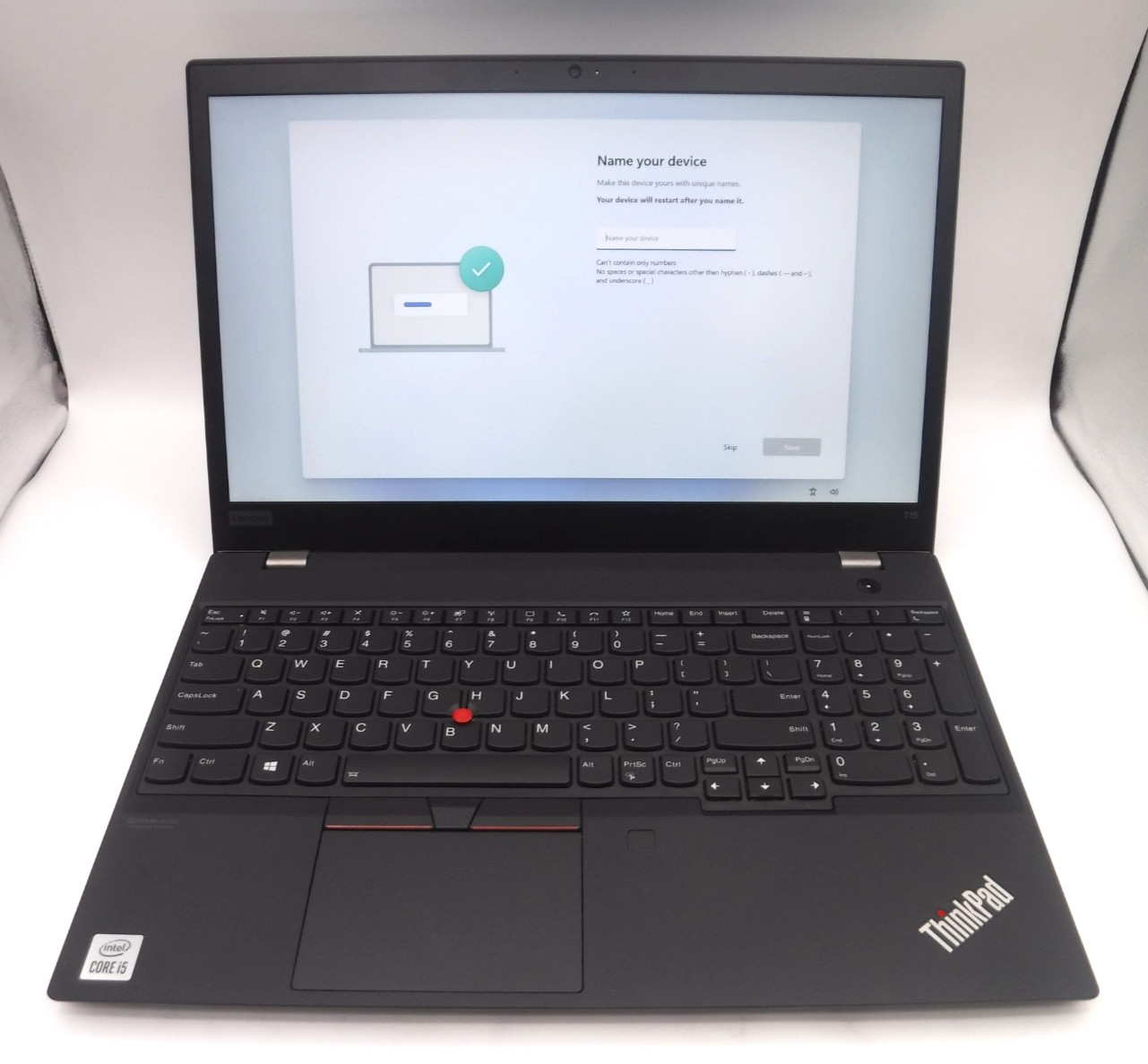 Lenovo ThinkPad T15 Gen 1 i5-10210U 1.6GHz 8GB RAM 15 in 256GB NVMe Win 11 Pro