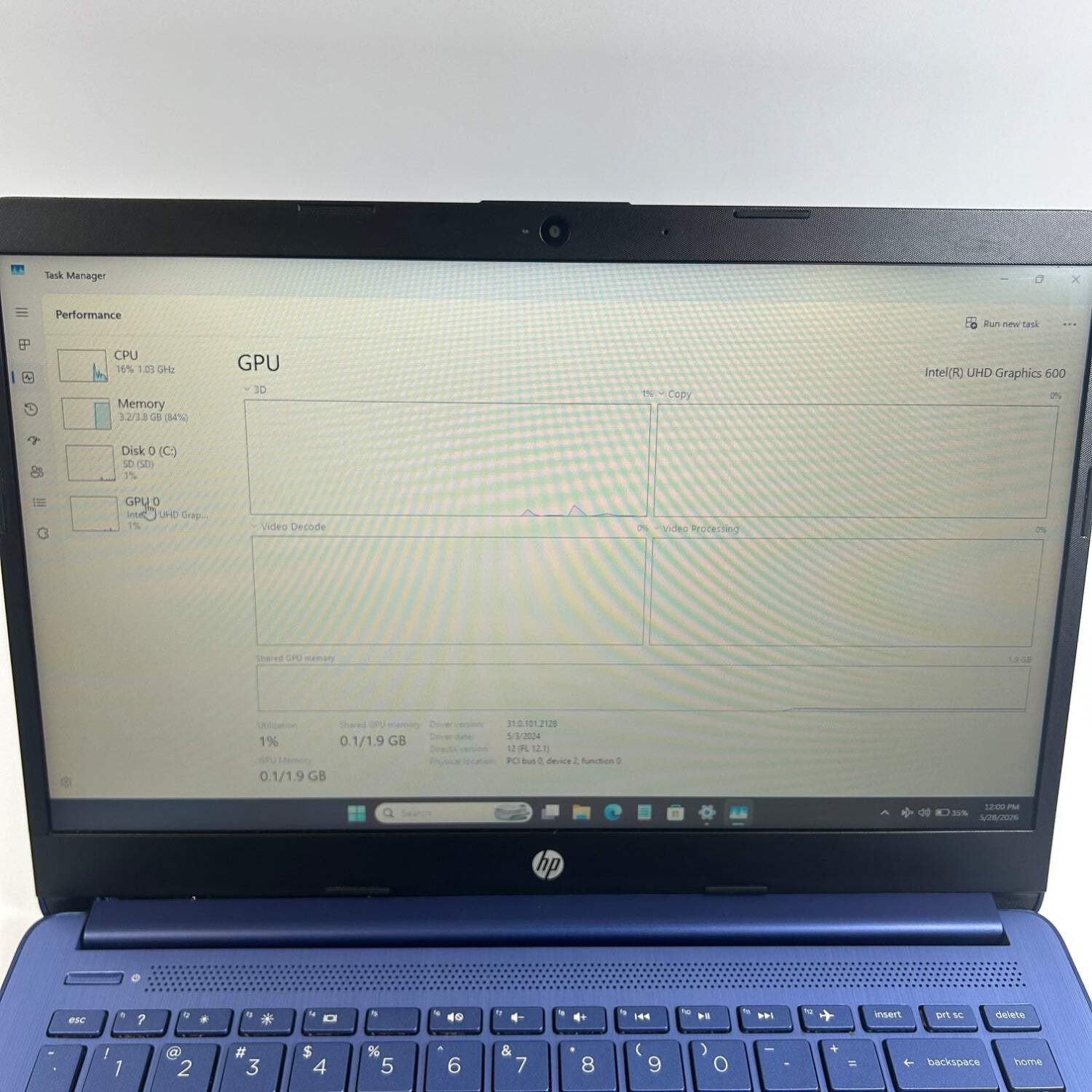 HP ProBook 14-cf2111wm 14″ intel celeron n4120 1.1GHz 4GB RAM 64GB Intel Arc