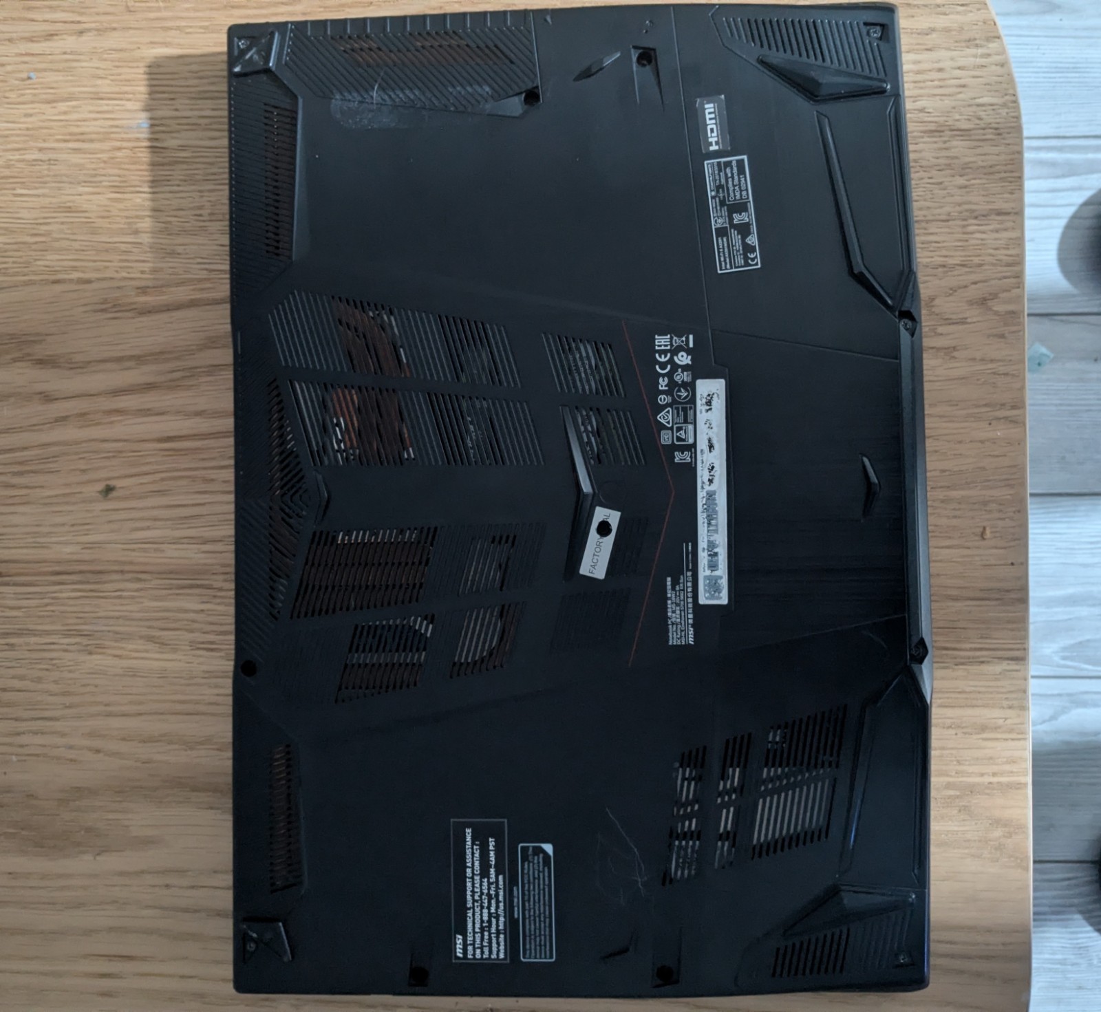 MSI GF65 Thin 10UE 15.6″ (512GB SSD, 24gb Ram, Intel I5, Rtx 3060