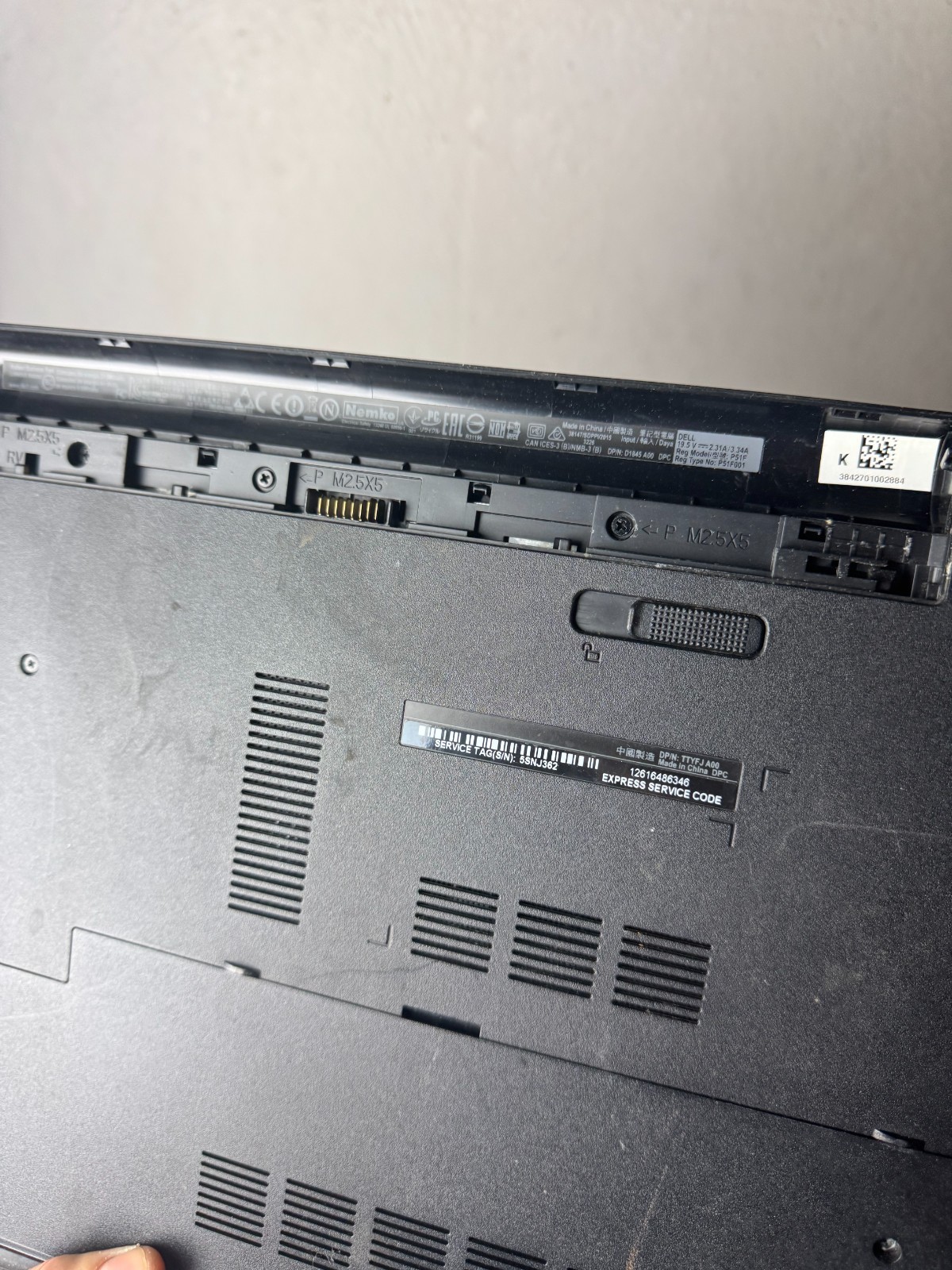 DELL INSPIRON 5558 Core i3-4030U 6GB RAM 500GB HDD 15.6″ Laptop for Repair #5108