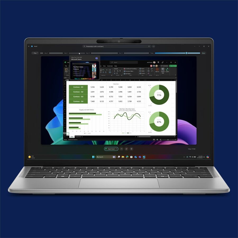 Dell Latitude 7000 7455 14 Touchscreen Copilot+ PC Notebook – QHD+ – 60 Hz – Qu