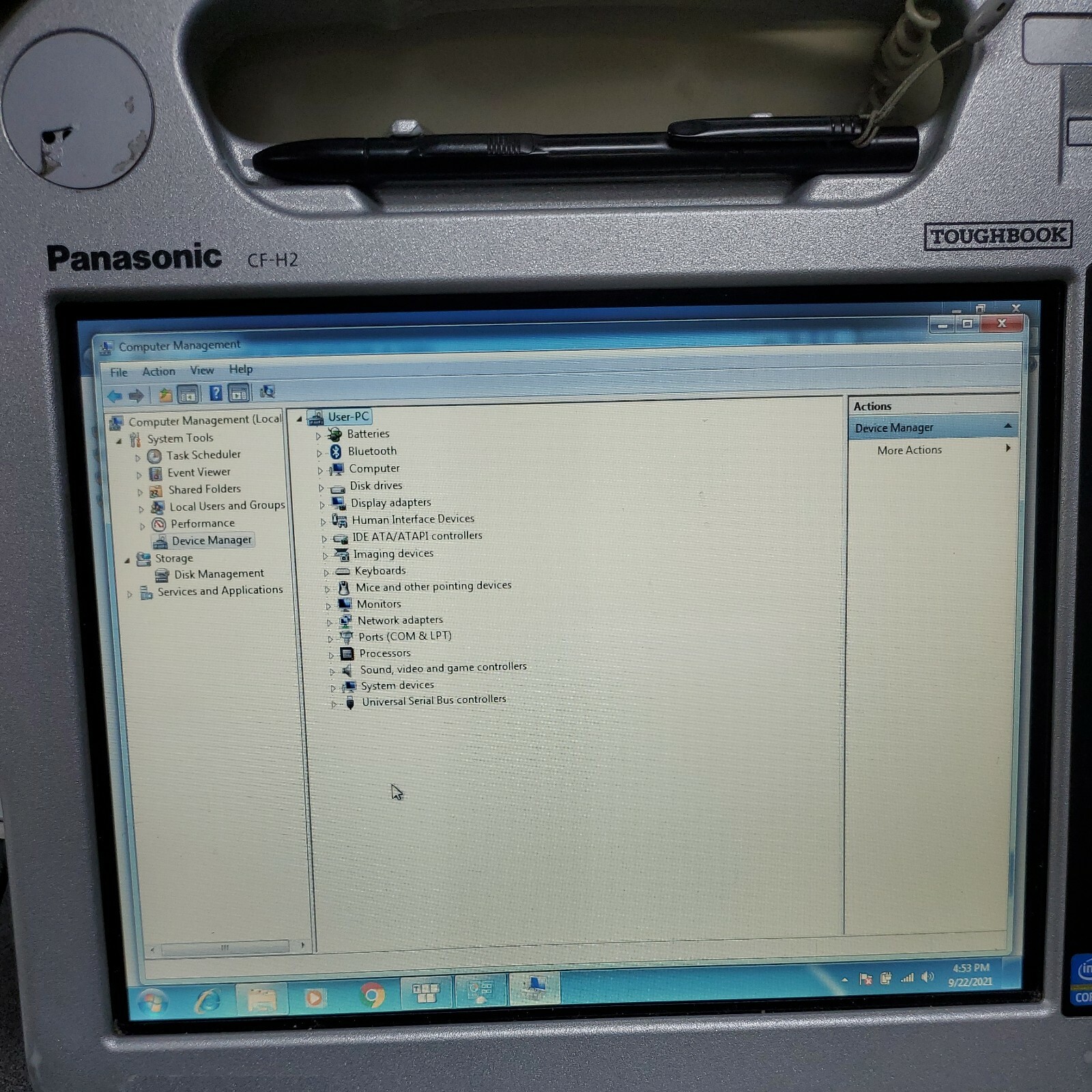 Panasonic Toughbook CF-H2 i5-2557M 1.7GHz-4GB-500GB HDD 10.1″ WIN 7 PRO 64BIT