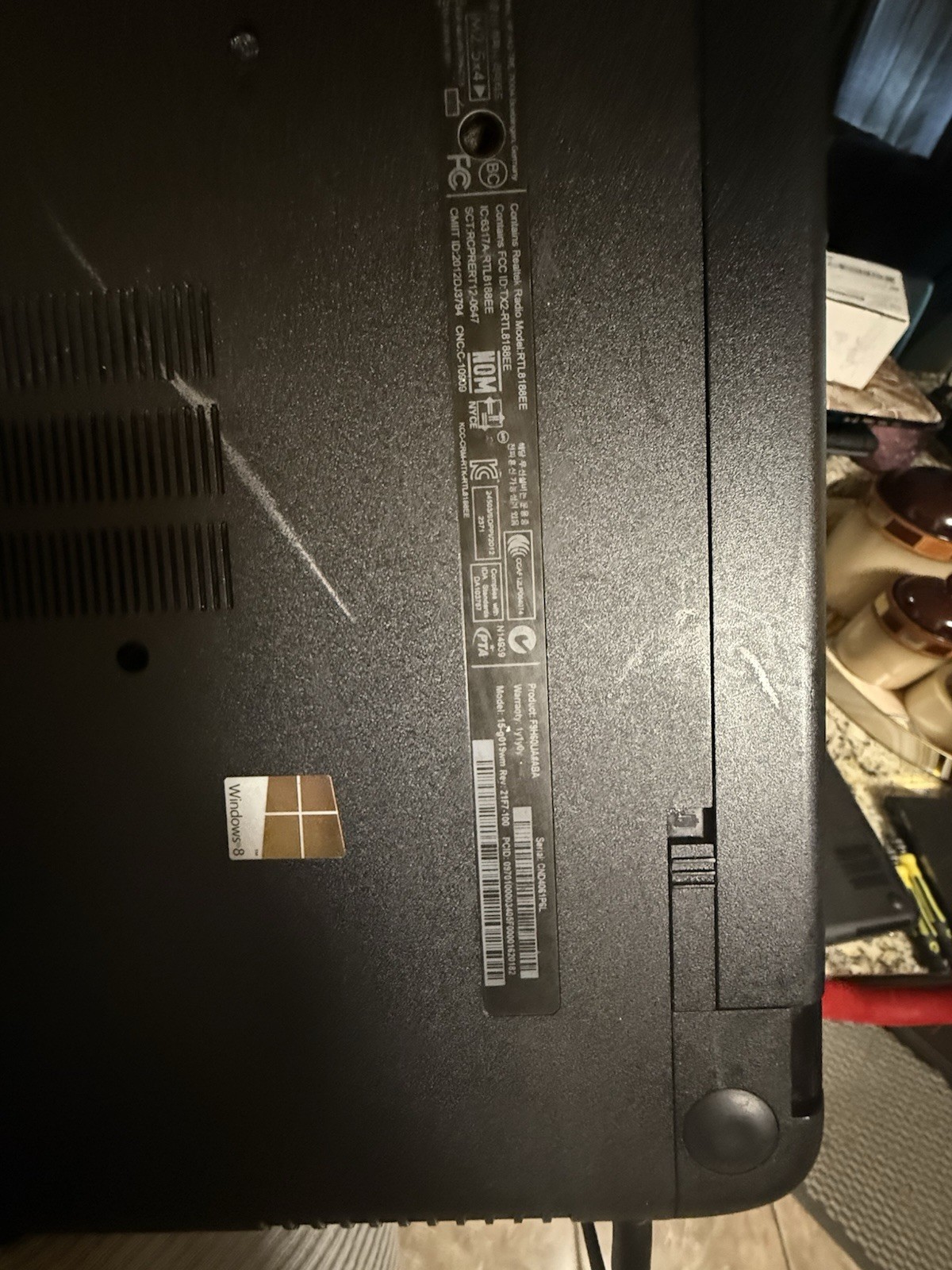 HP 15 Laptop 15-g019wm 4GB ram 128 GB SSD window home edition installed