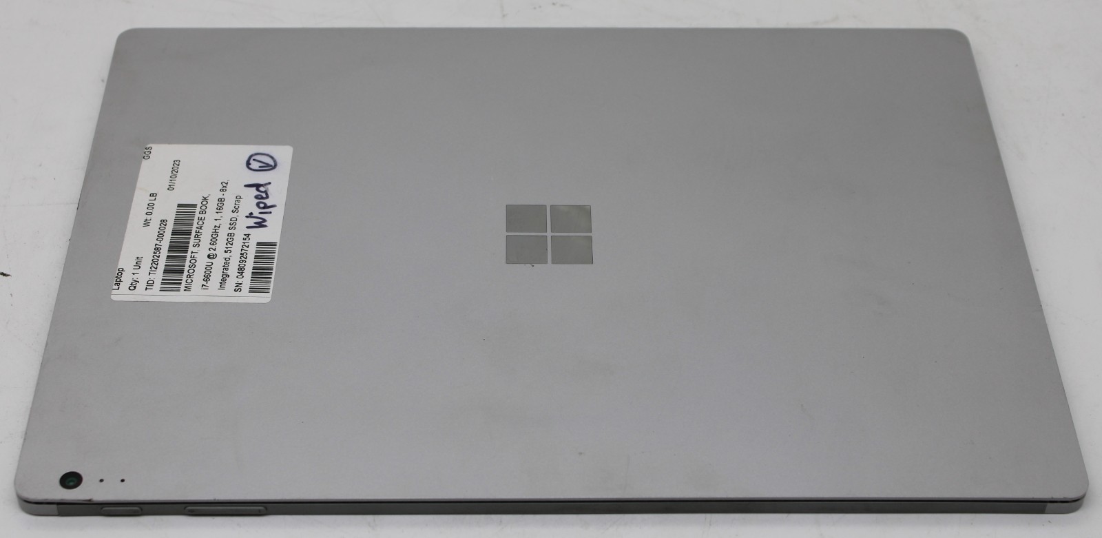Microsoft Surface Book 13.5” i7-6600U @ 2.60GHz 16GB RAM 512GB SSD *FOR PARTS*