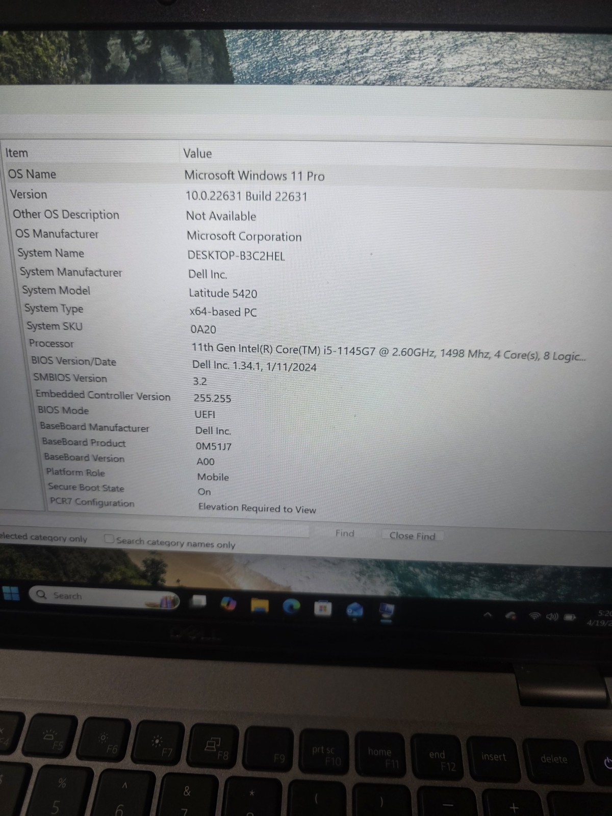 Dell Latitude 5420 14″ i5-1145G7 8GB 256GB SSD Win 11 Pro FHD Iris Xe