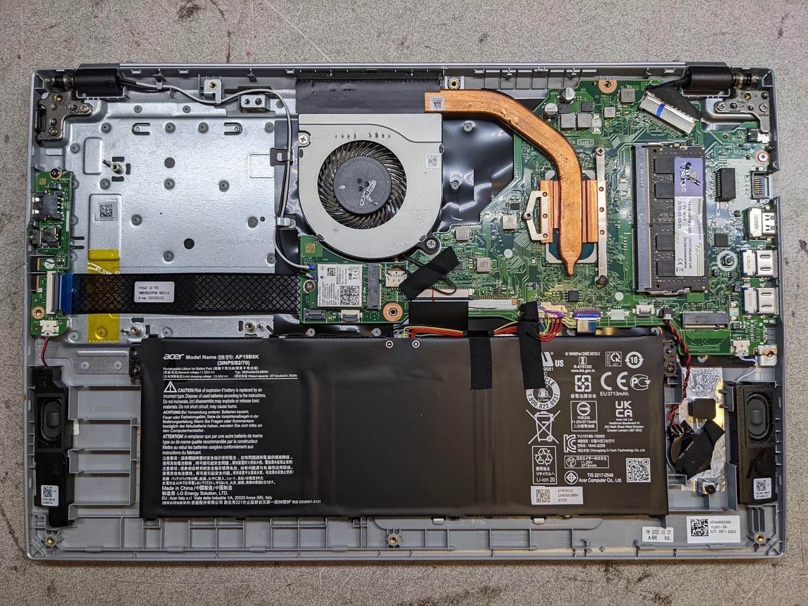 ACER ASPIRE 3 N20C5 i5-1135G7 @ 2.4GHz, 24GB RAM, NO HDD/OS