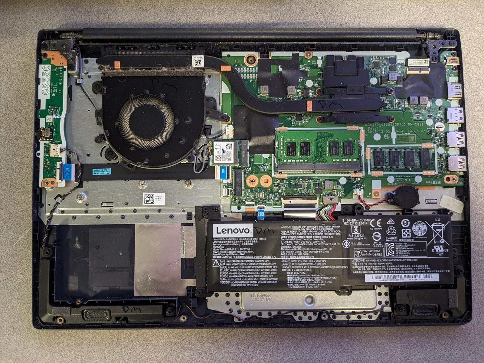 LENOVO IDEAPAD 3 15ADA05 RYZEN 5 3500U @ 2.1 GHz, 12 GB RAM, NO HDD/OS – (PARTS)