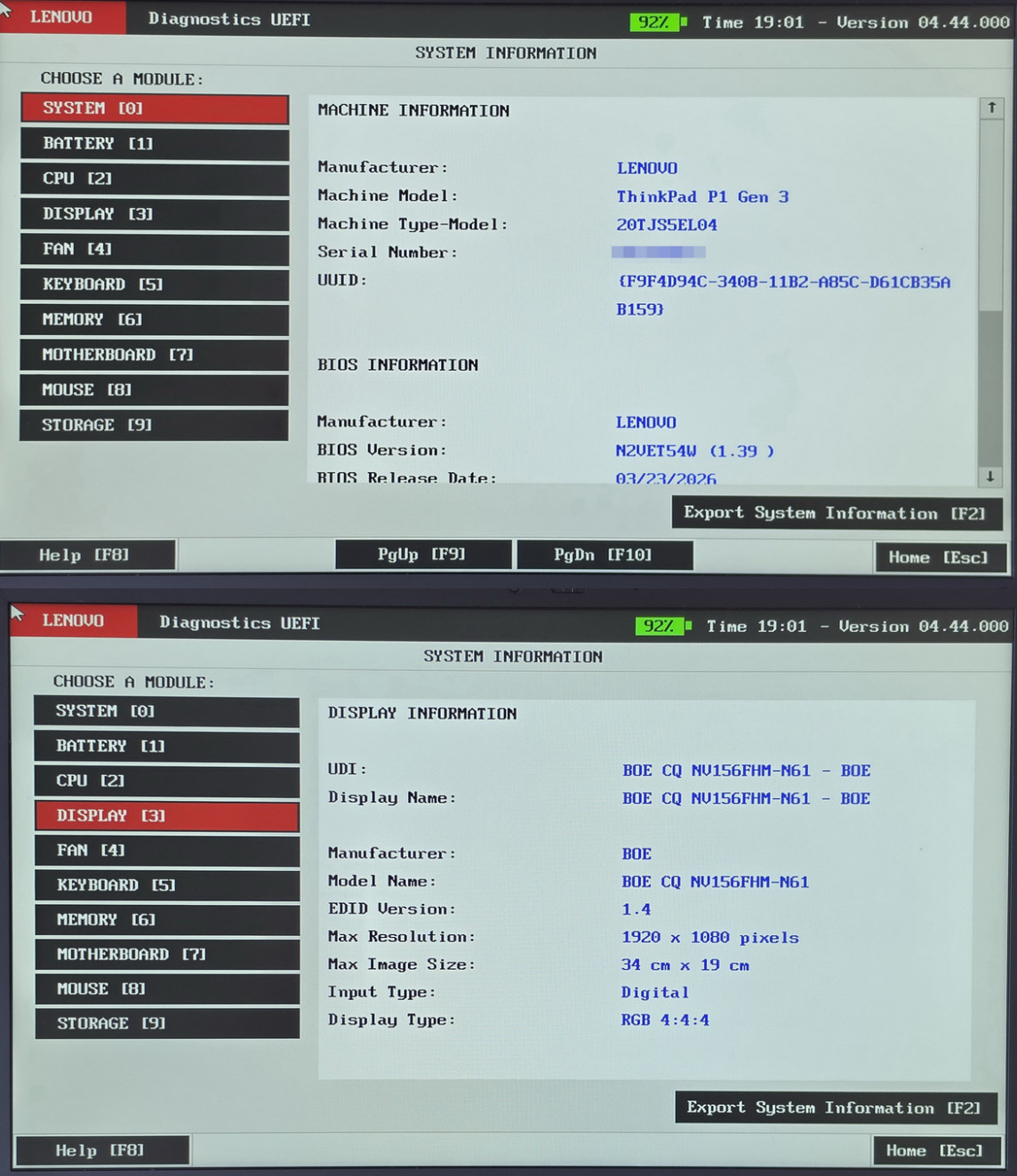 Lenovo ThinkPad P1 Gen 3 i7-10875H 16GB 15″ FHD 1920×1080 512GB SSD NVIDIA T1000