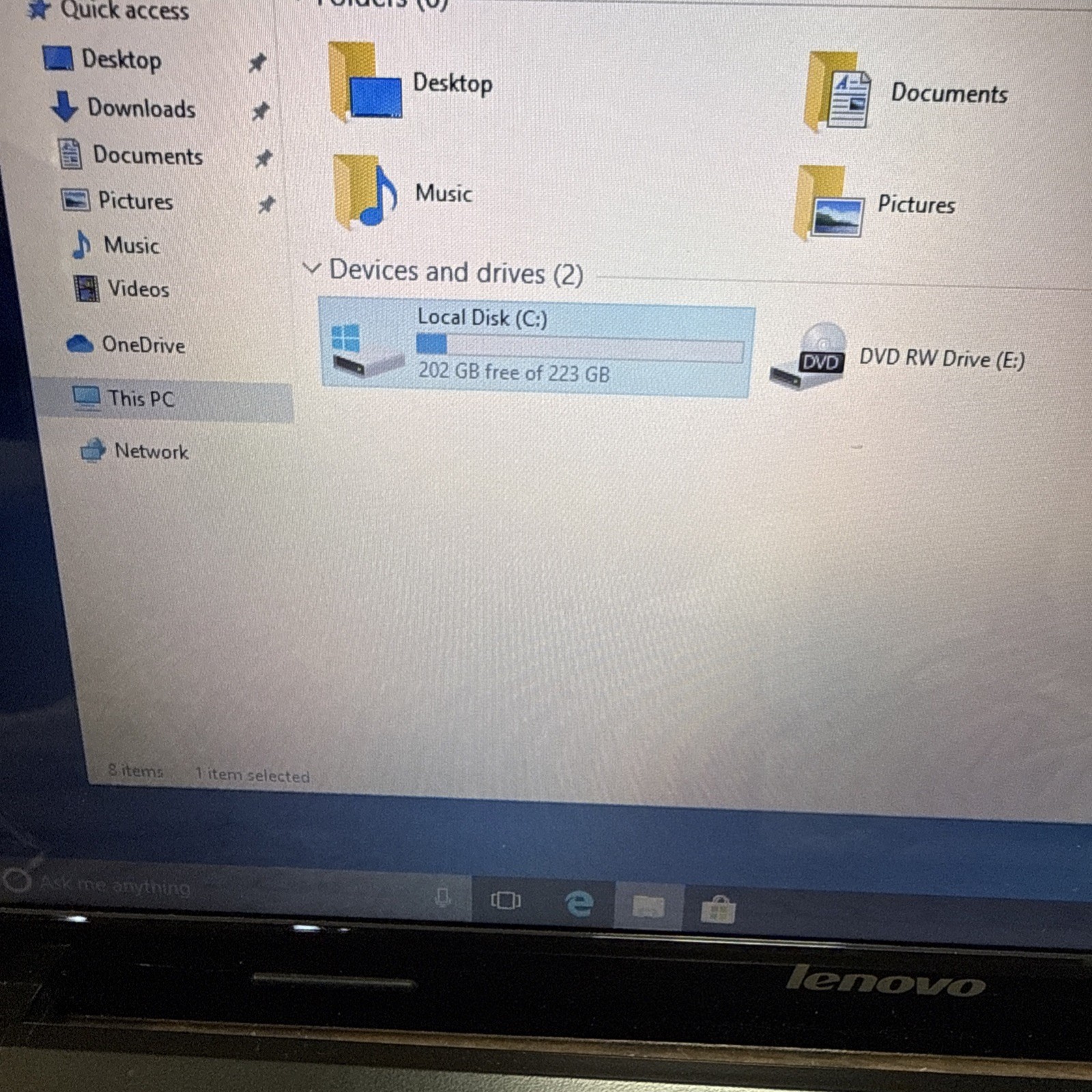 LENOVO G570-4334 PINTIUM B940@2.0GHZ 4GB RAM 256GB SSD WINDOWS 10