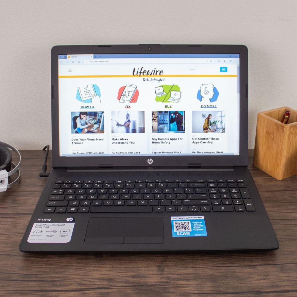 HP 15-FD0081WM 15.6” (128GB UFS Intel Pentium N200 1.1GHz 4GB RAM) Laptop -…