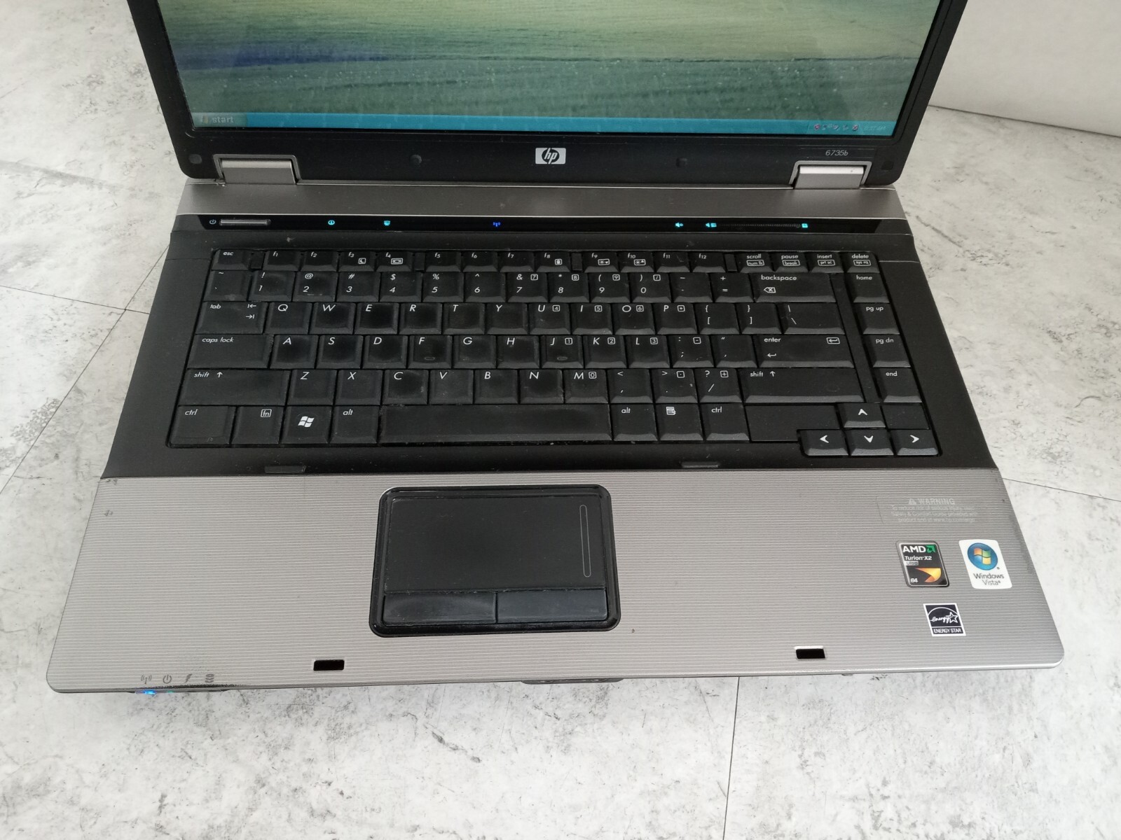 HP Compaq 6735b 15″ Laptop AMD CPU 4GB RAM 120GB HDD Windows XP – READ -RR