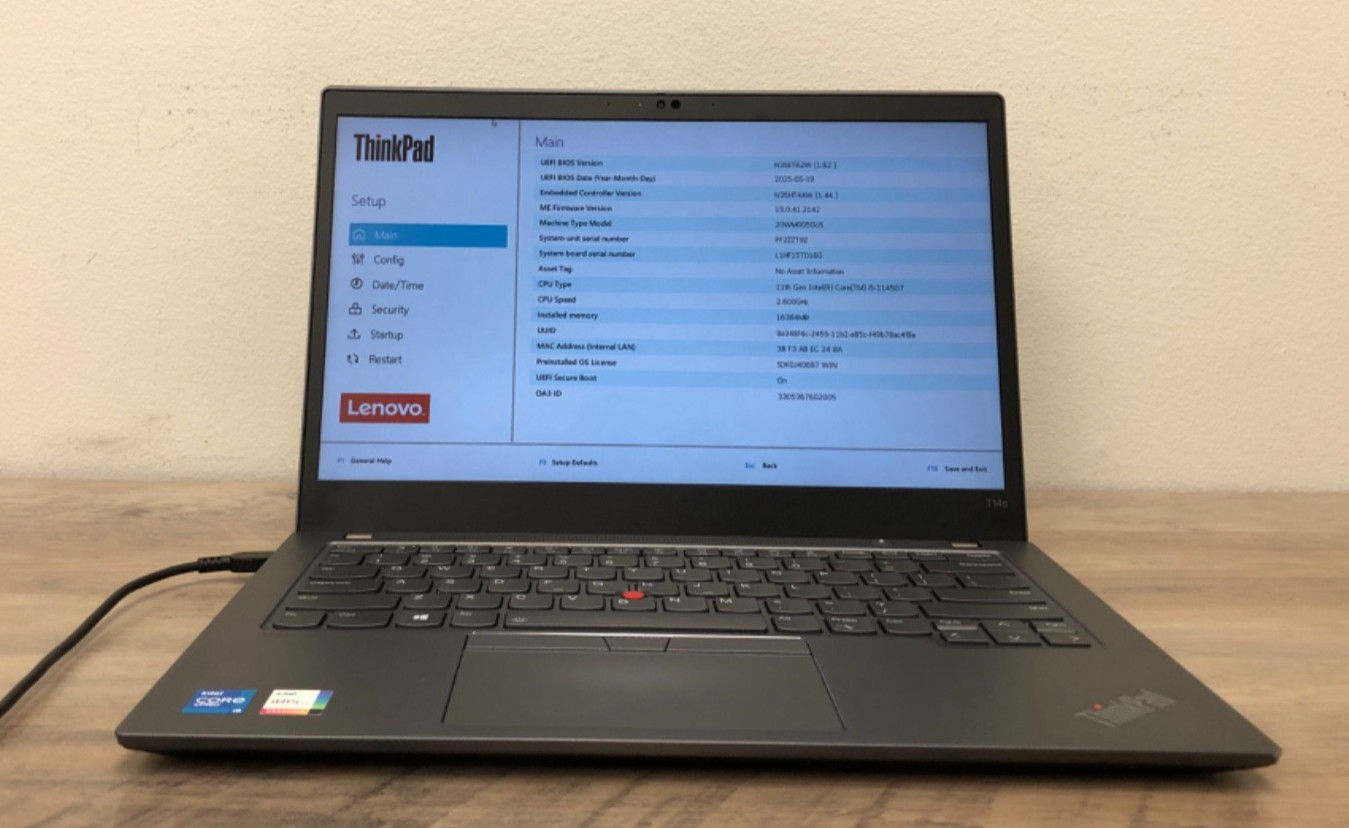 Lenovo ThinkPad T14s Gen 2 Intel Core i55-1145G7 |20WM005GUS-Touch |
