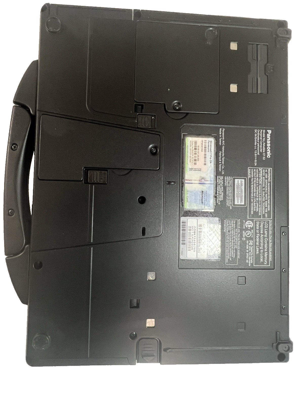 PANASONIC CF-52MK2 TOUGHBOOK C2D 2.26GHz P8400 4GB 500GB WIN 7P 32BIT RS-232 DVD