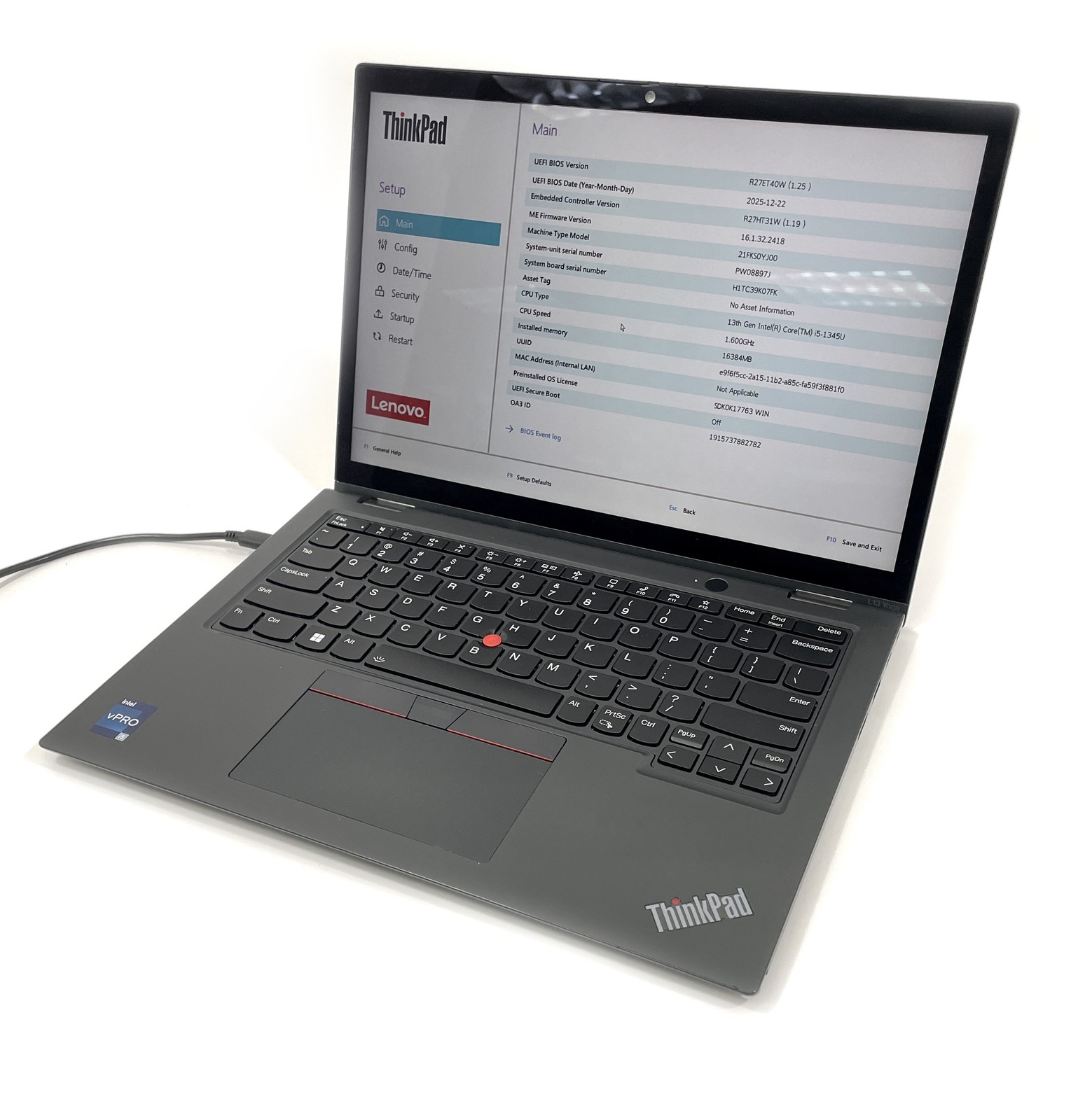 Lenovo ThinkPad L13 Yoga Gen 4 Laptop i5-1345U 1.6GHz 256GB SSD 16GB RAM WIN 11